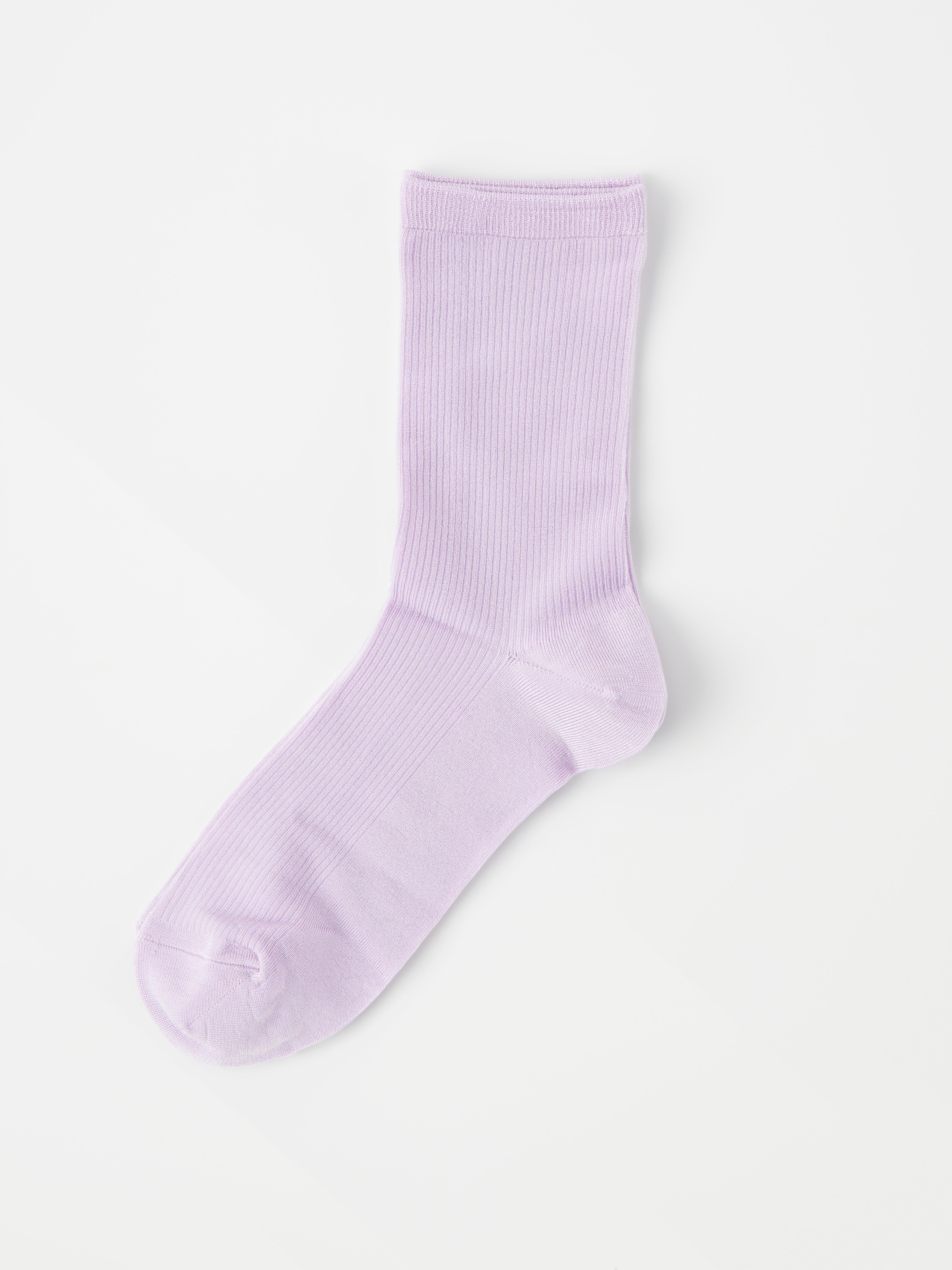 Glansiga ribbade strumpor