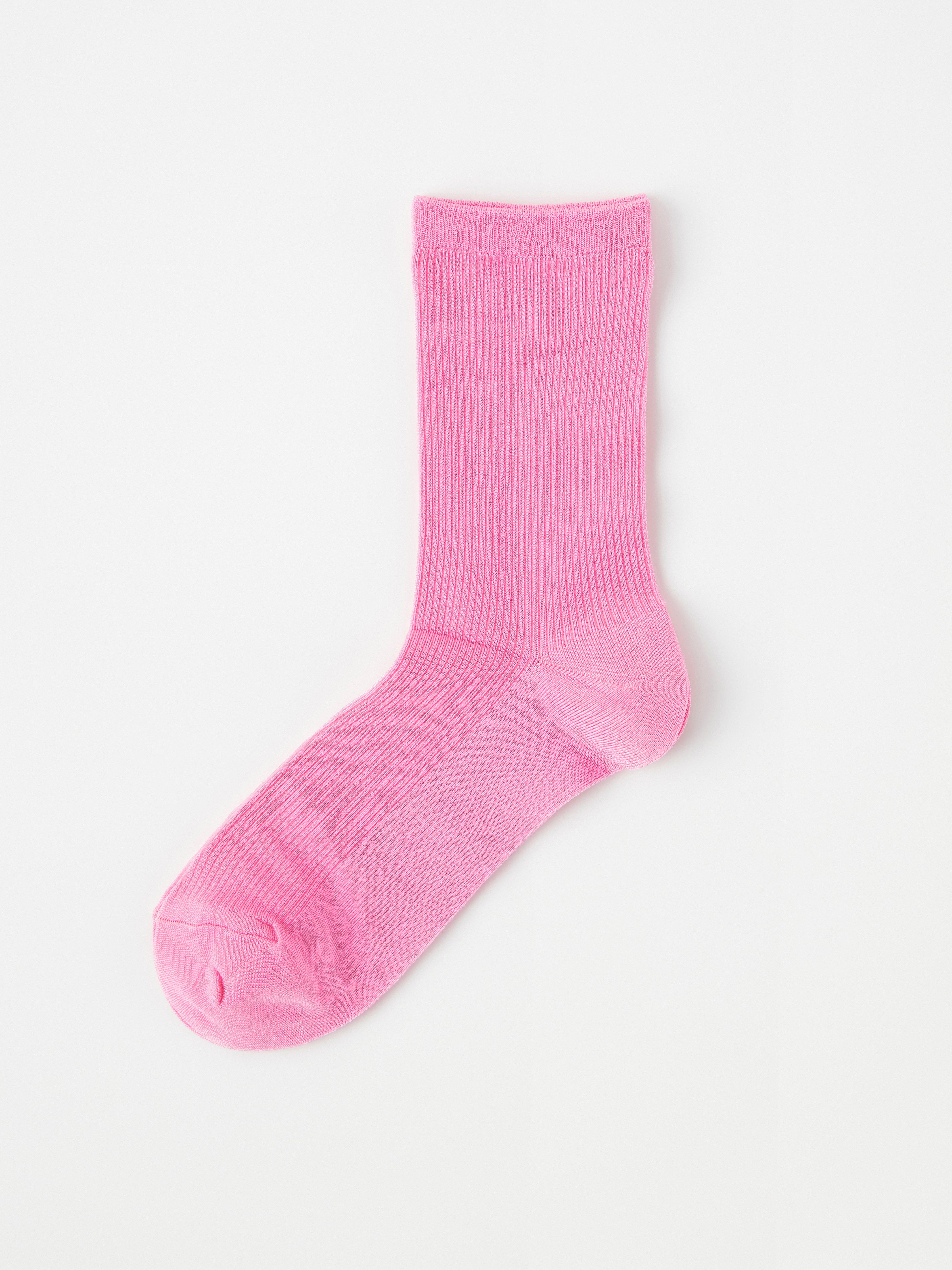 Glansiga ribbade strumpor