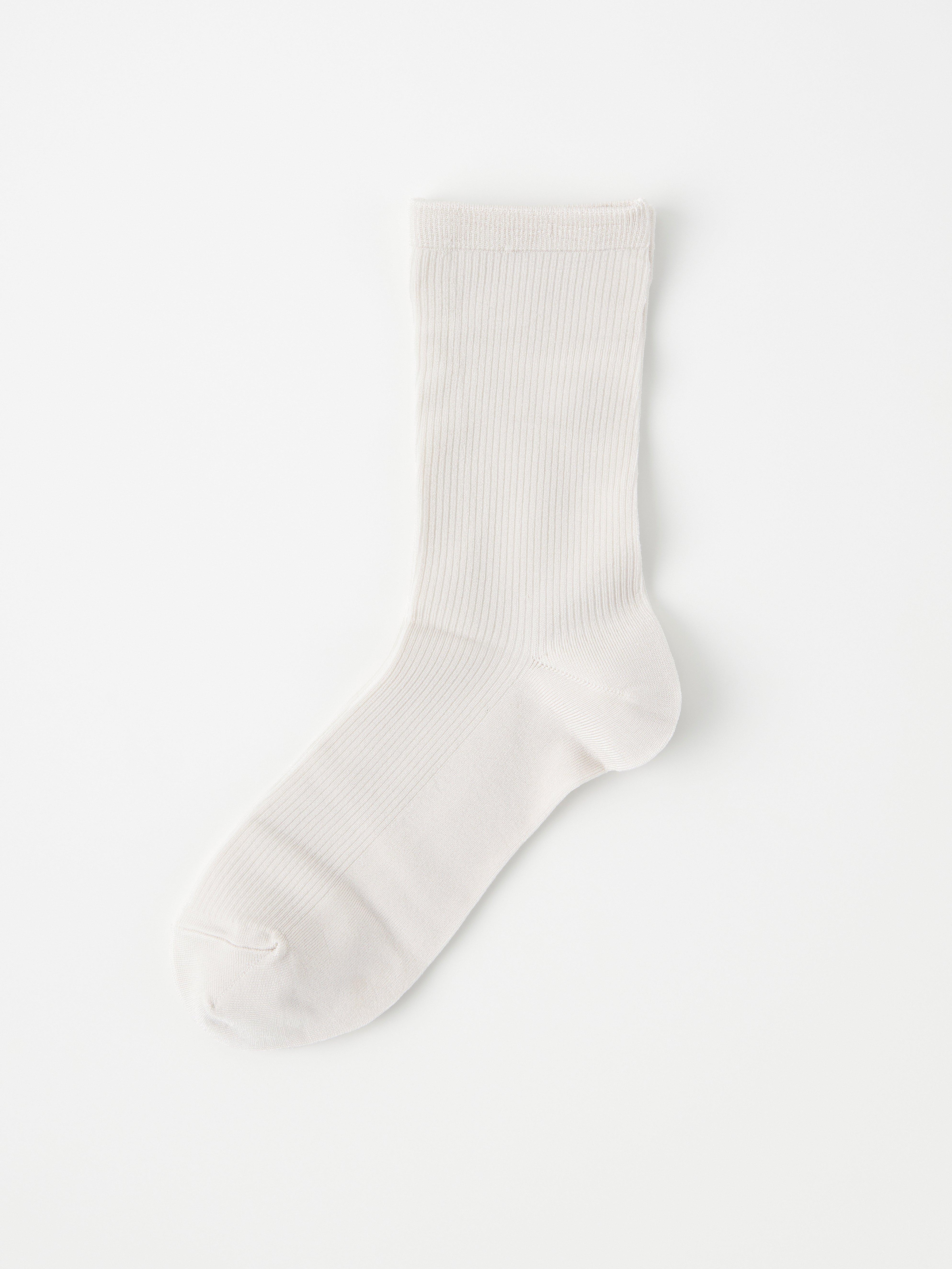 Glansiga ribbade strumpor