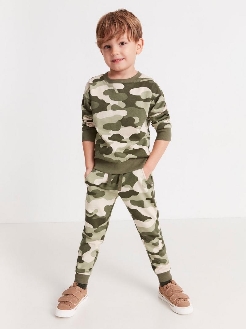 Boys Camouflage Tracksuit Jogging Bottoms Hoodie Pants Set Fleece Age 7-14 Years 