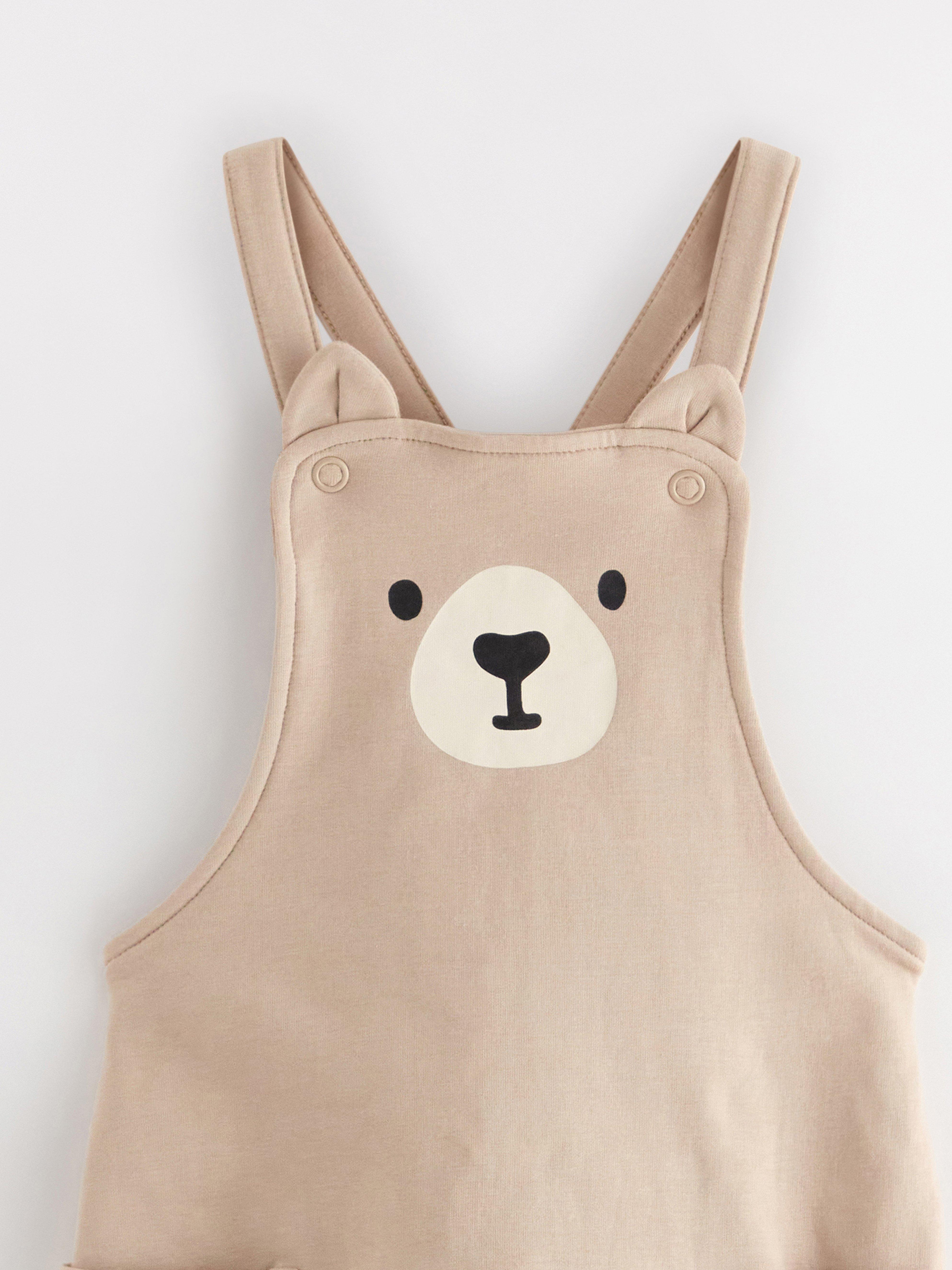 Bib Trousers - Kids Wear - Beige