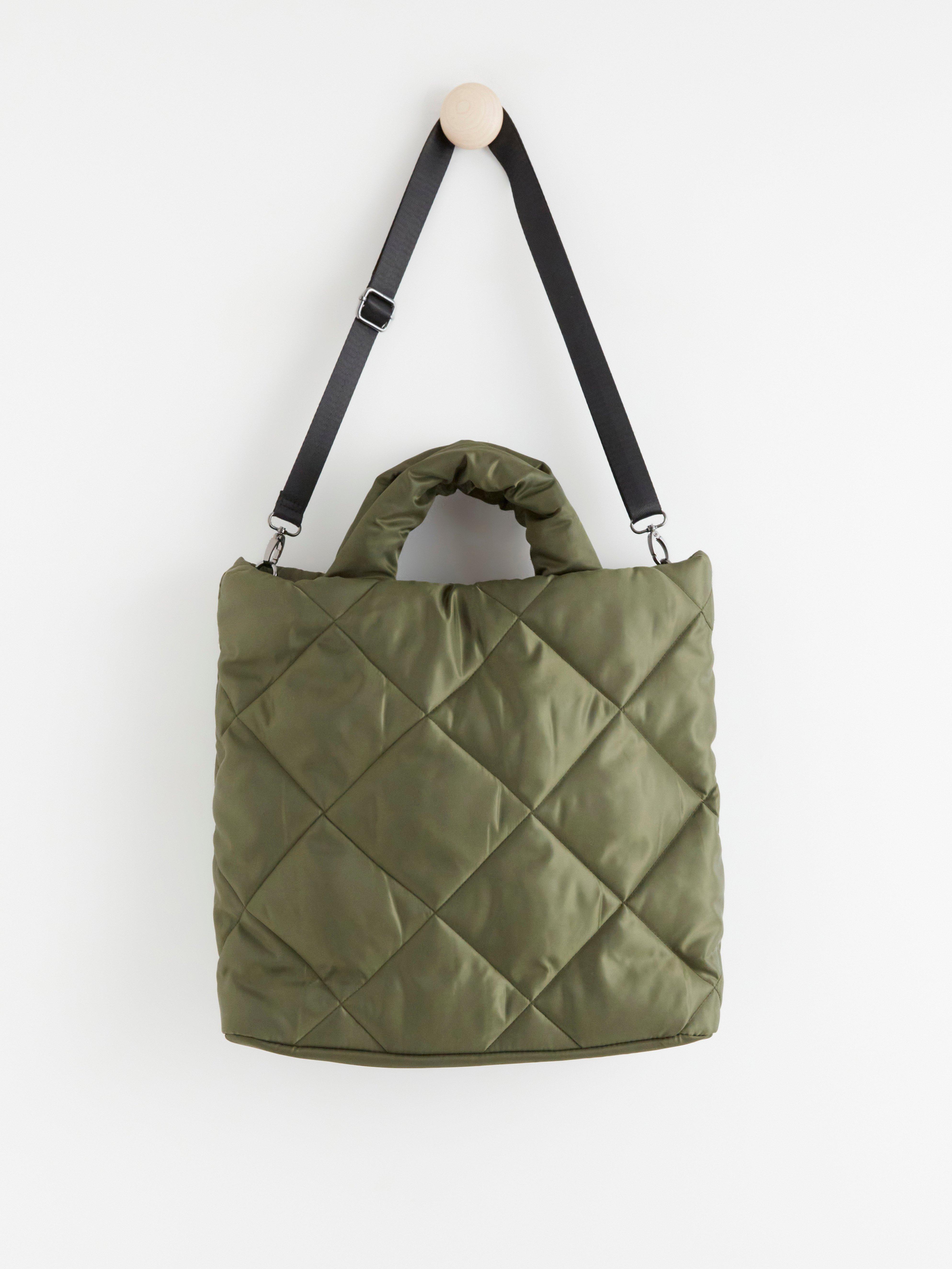 quilted shopper bag