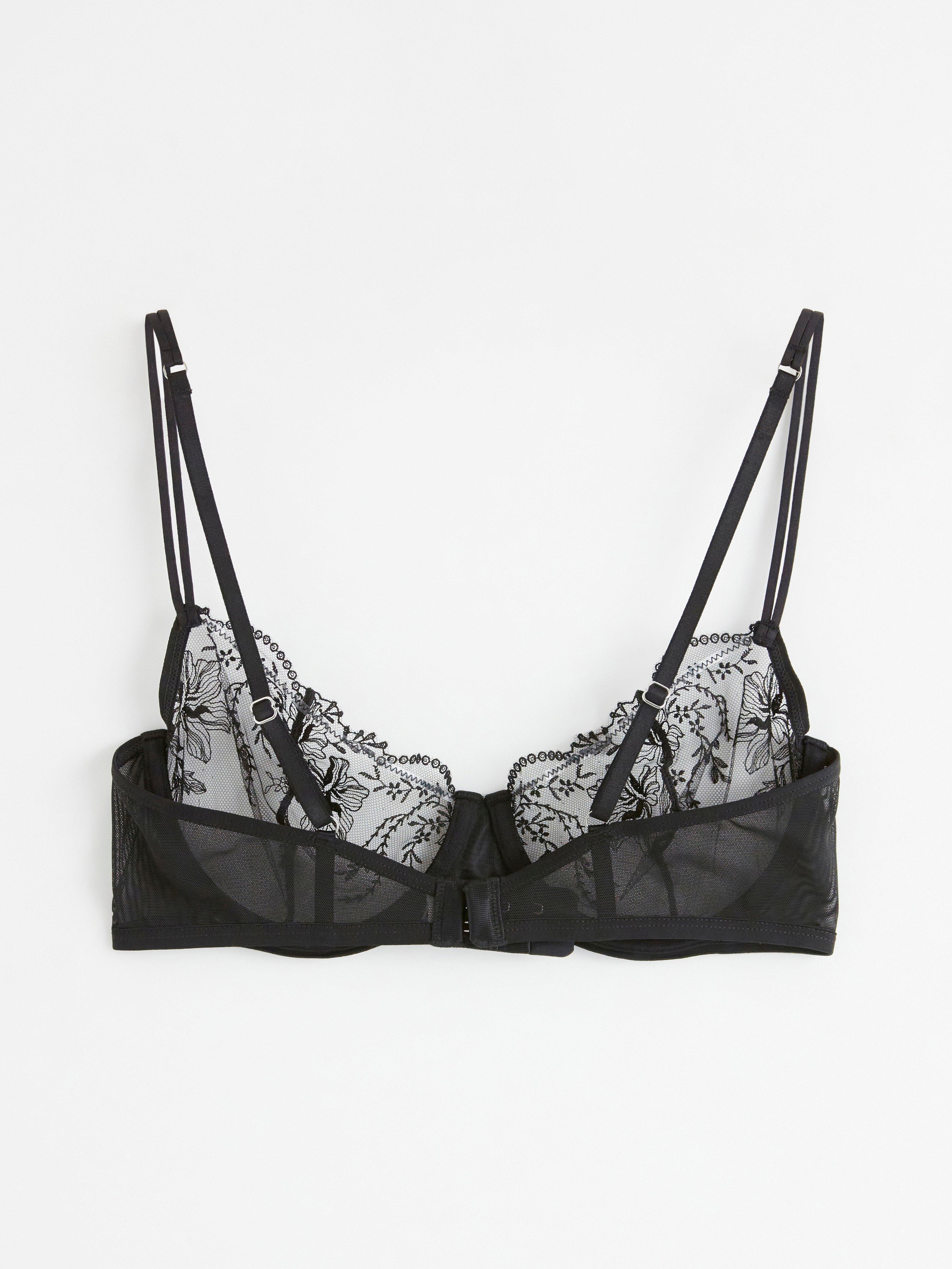 Unpadded Bra - Lingerie - Black
