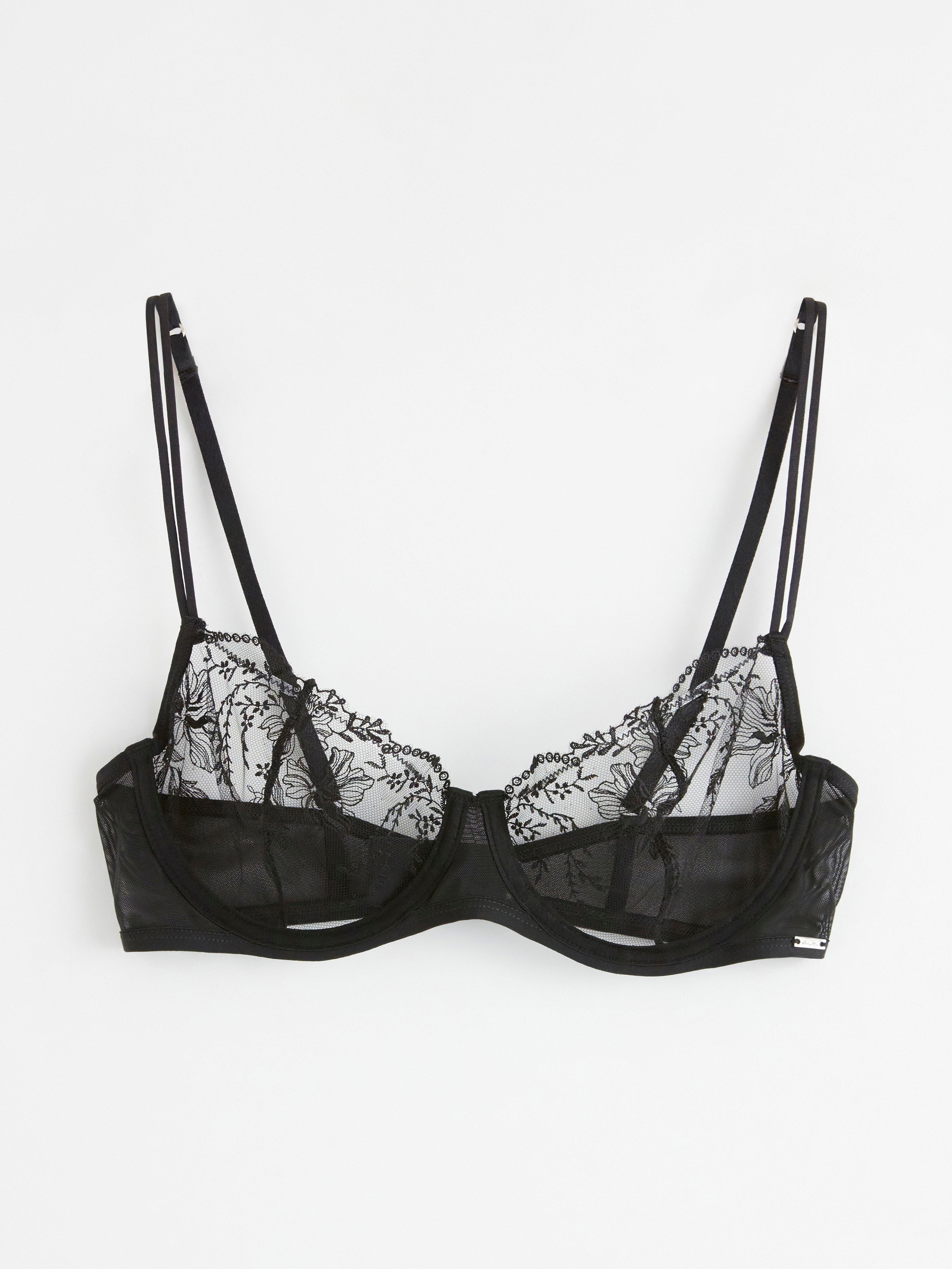 ella m – Senna unpadded bra with lace