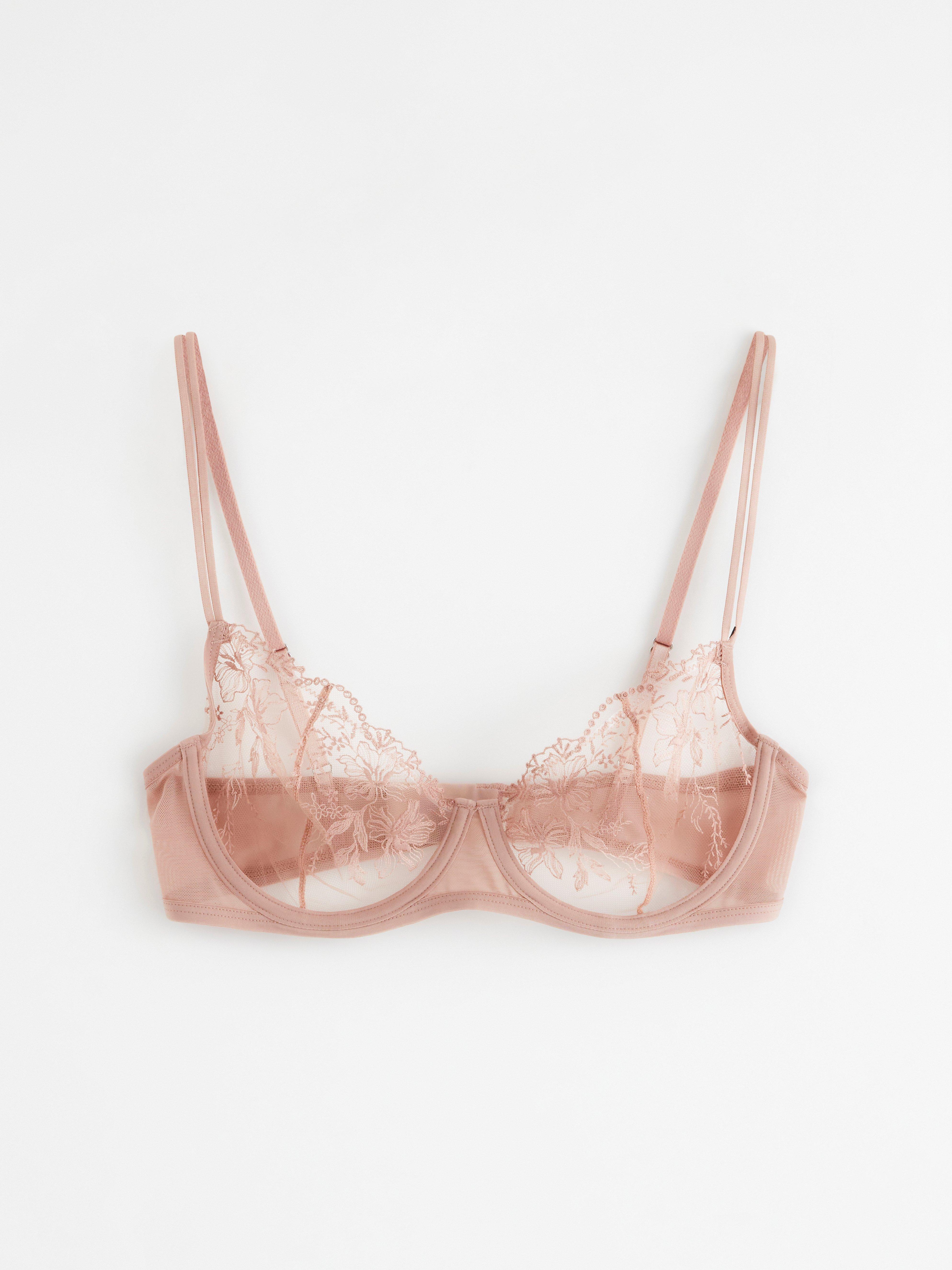 Unpadded Bra - Lingerie - Pink
