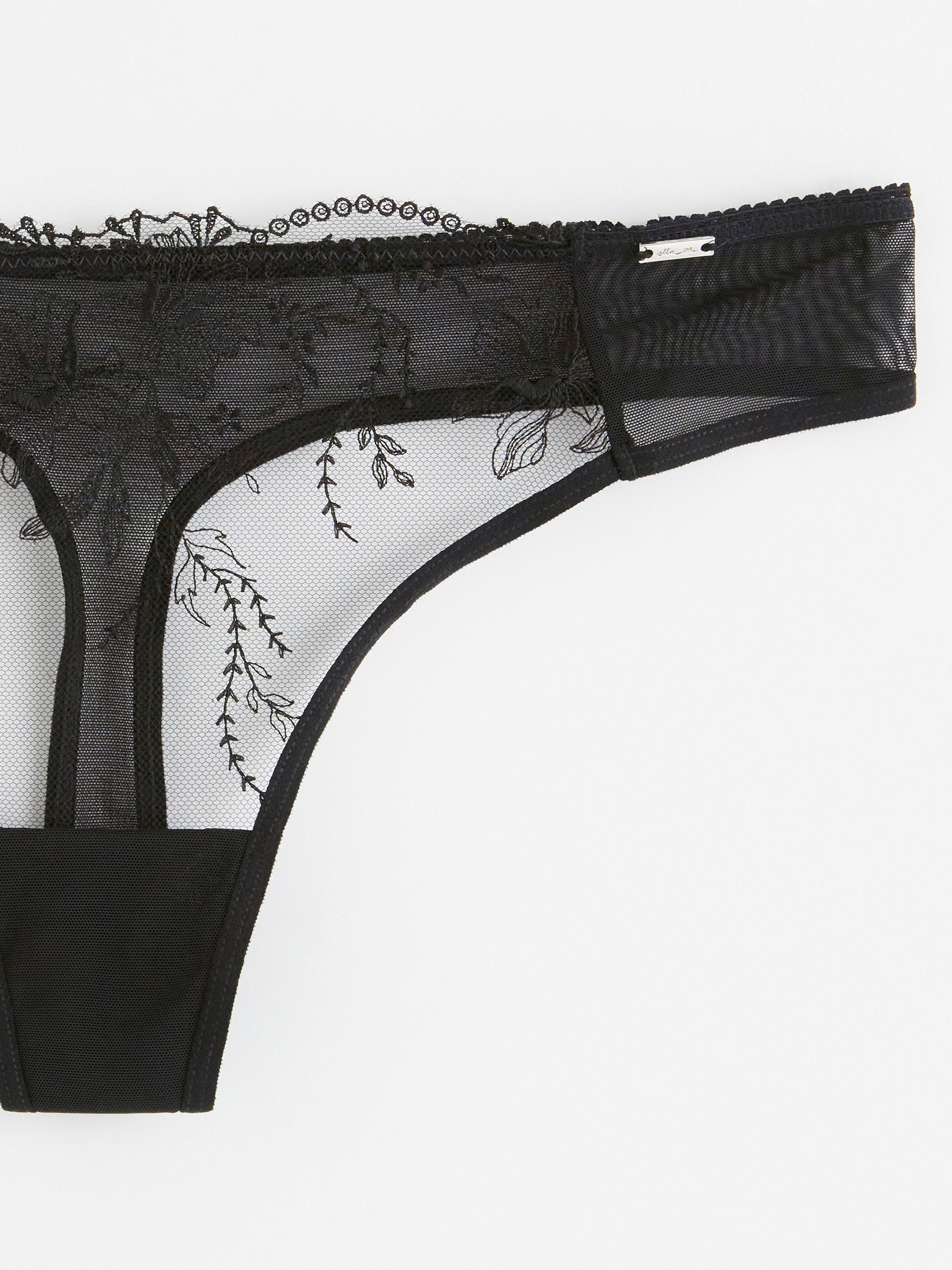 Thong Low - Lingerie - Black