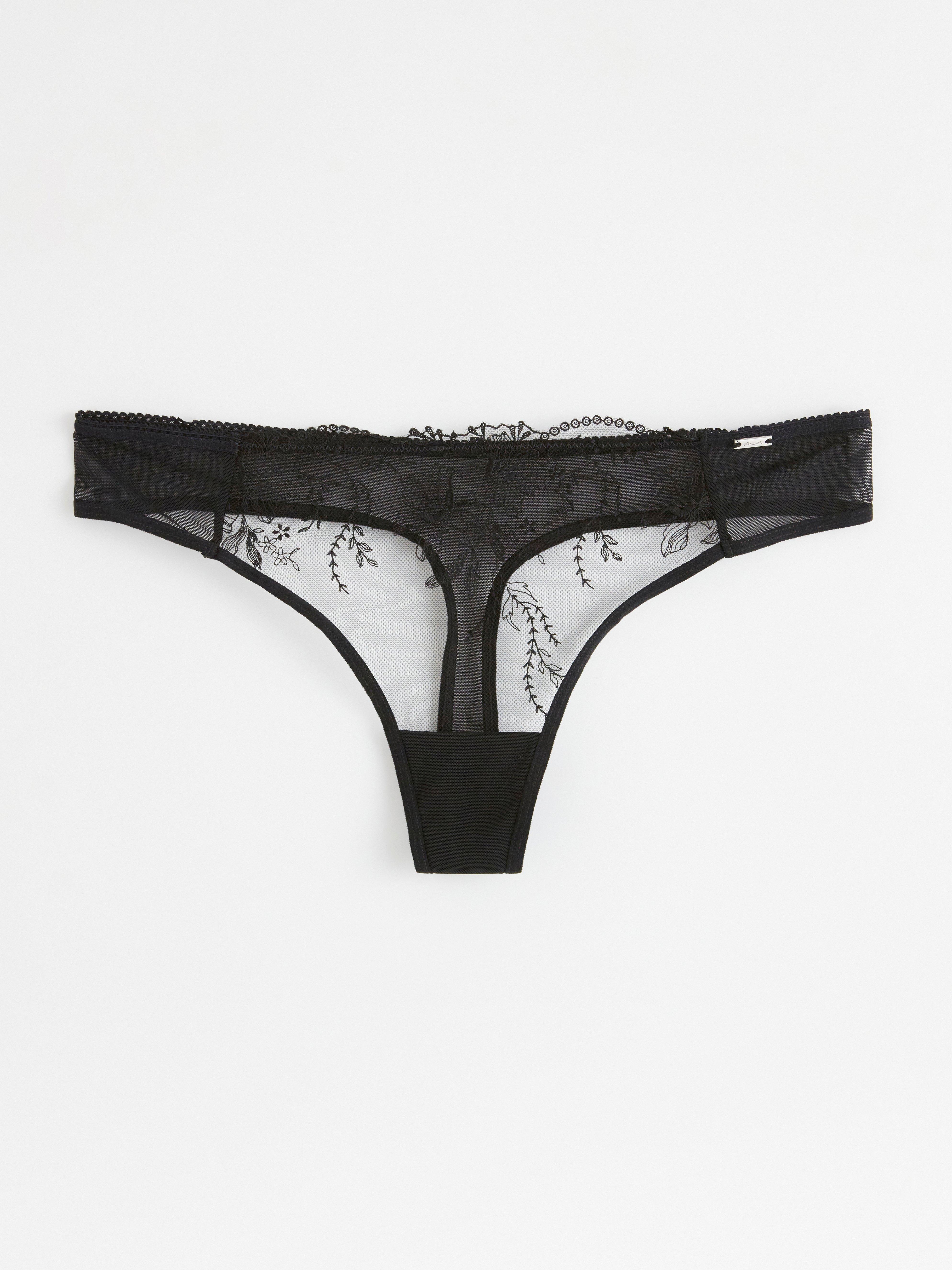 Thong Low - Lingerie - Black