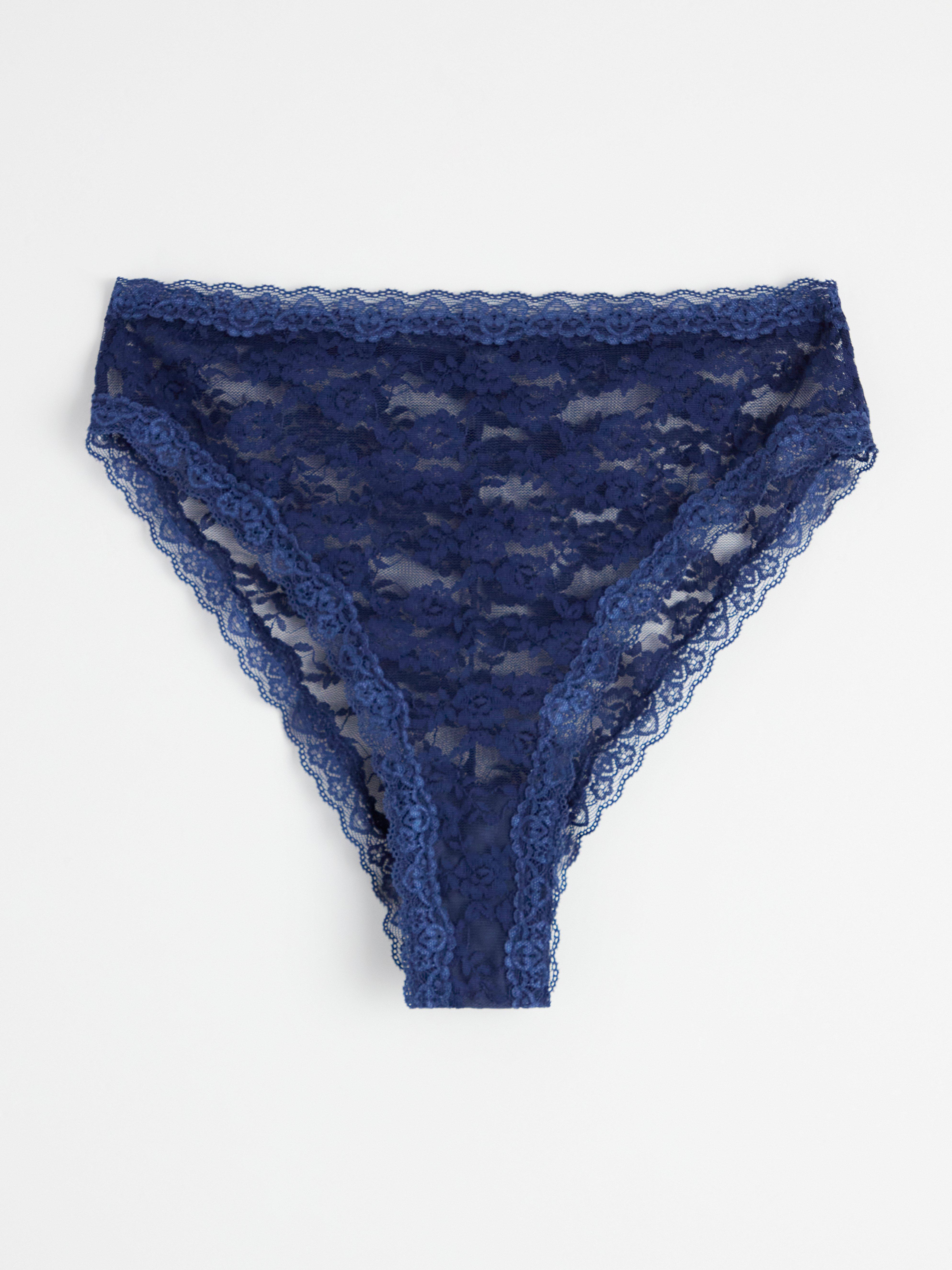 Brazilian High - Lingerie - Blue