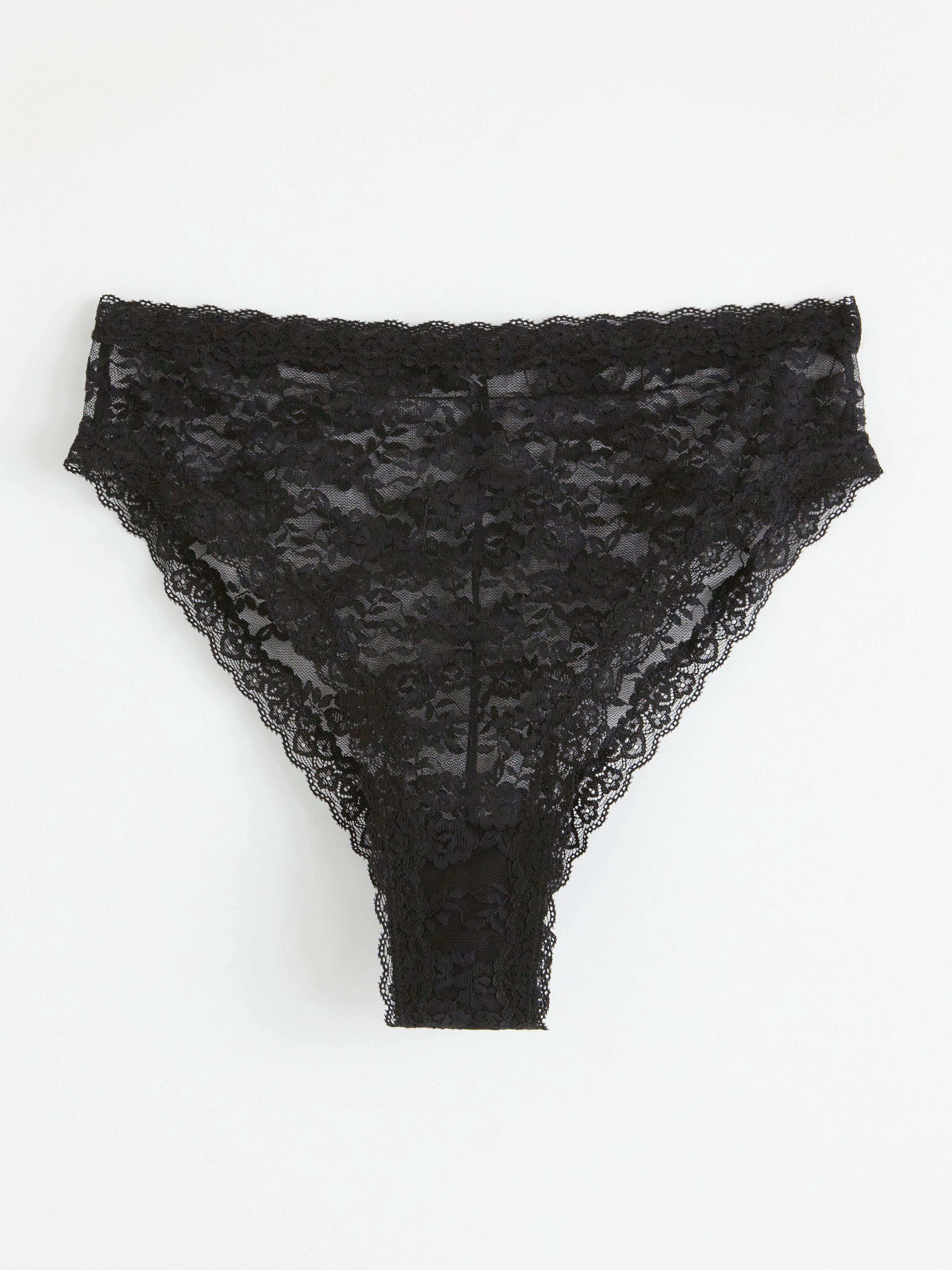 Brazílske vysoké nohavičky - Spodná bielizeň - Čierna