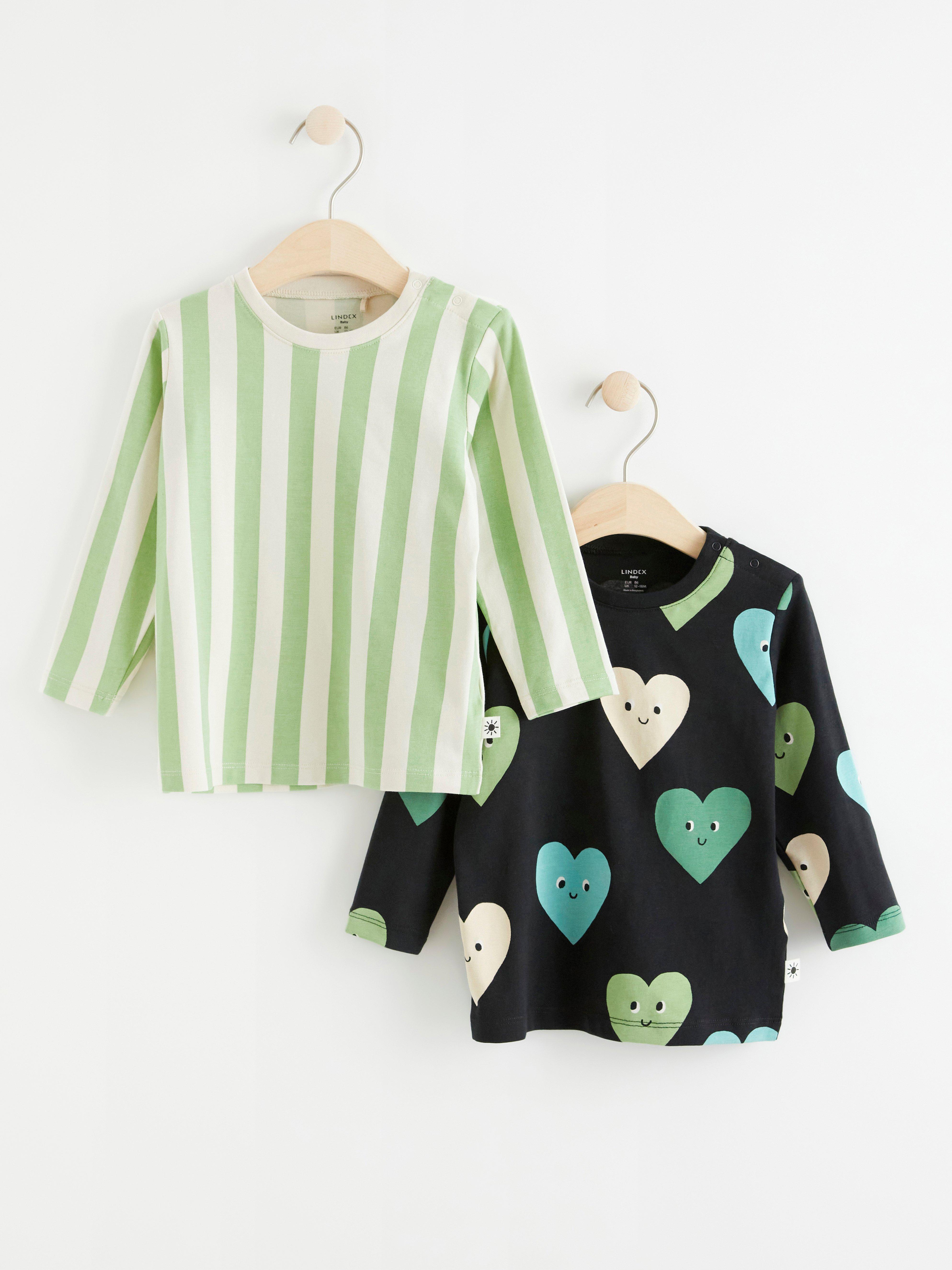 2-pack långärmade toppar