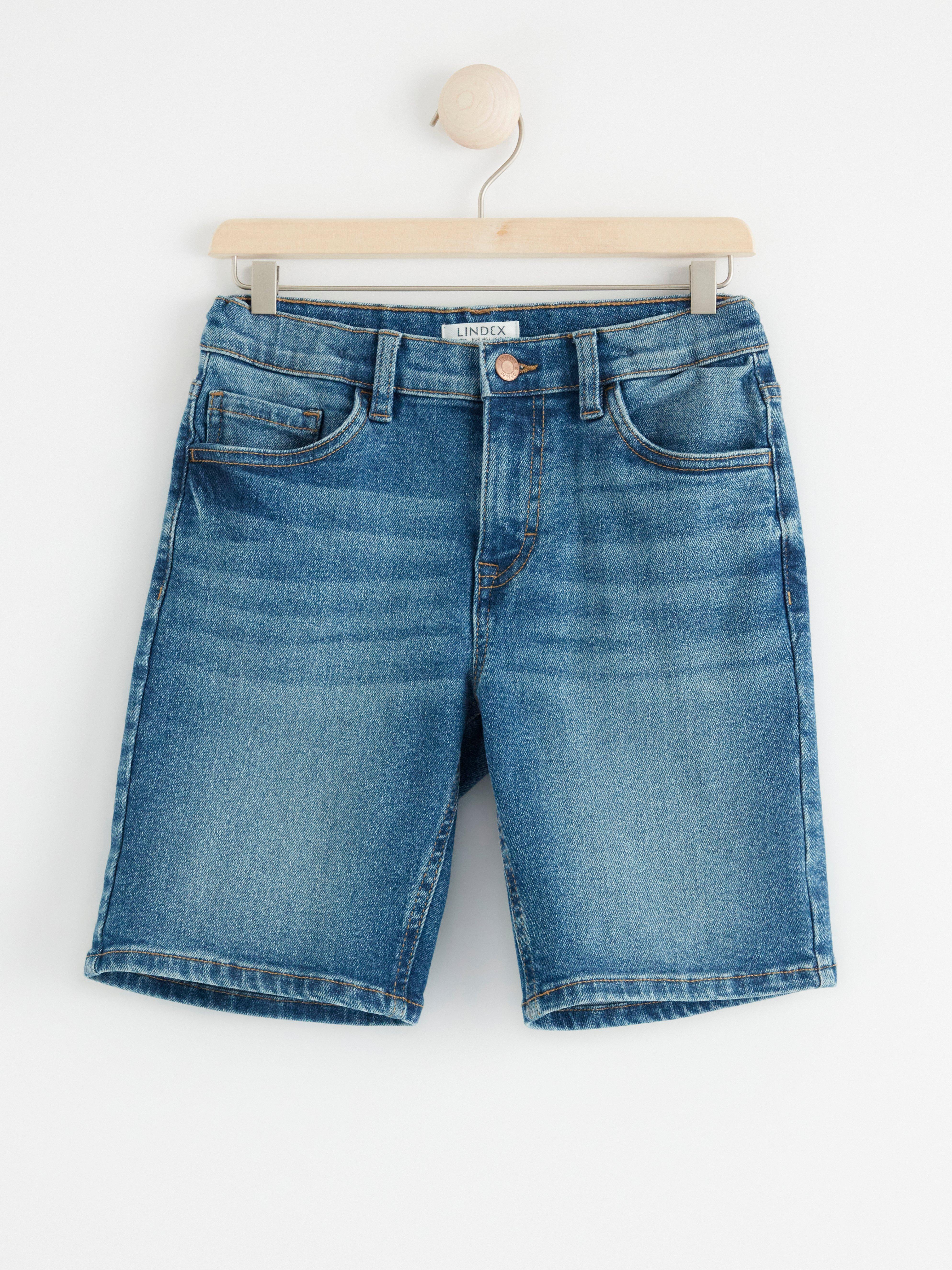 STAFFAN Straight regular waist denim shorts