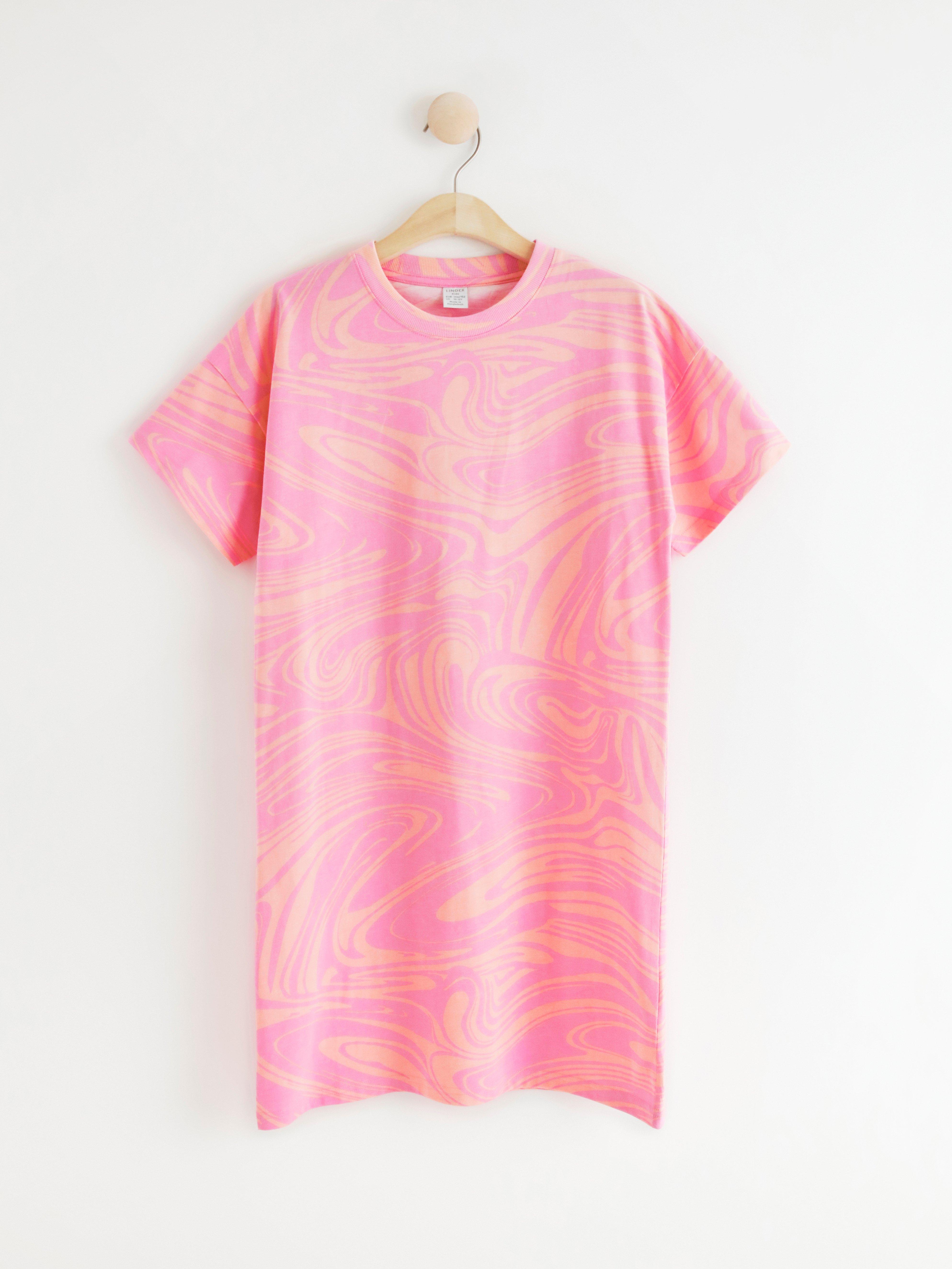 T-shirt dress with tie dye