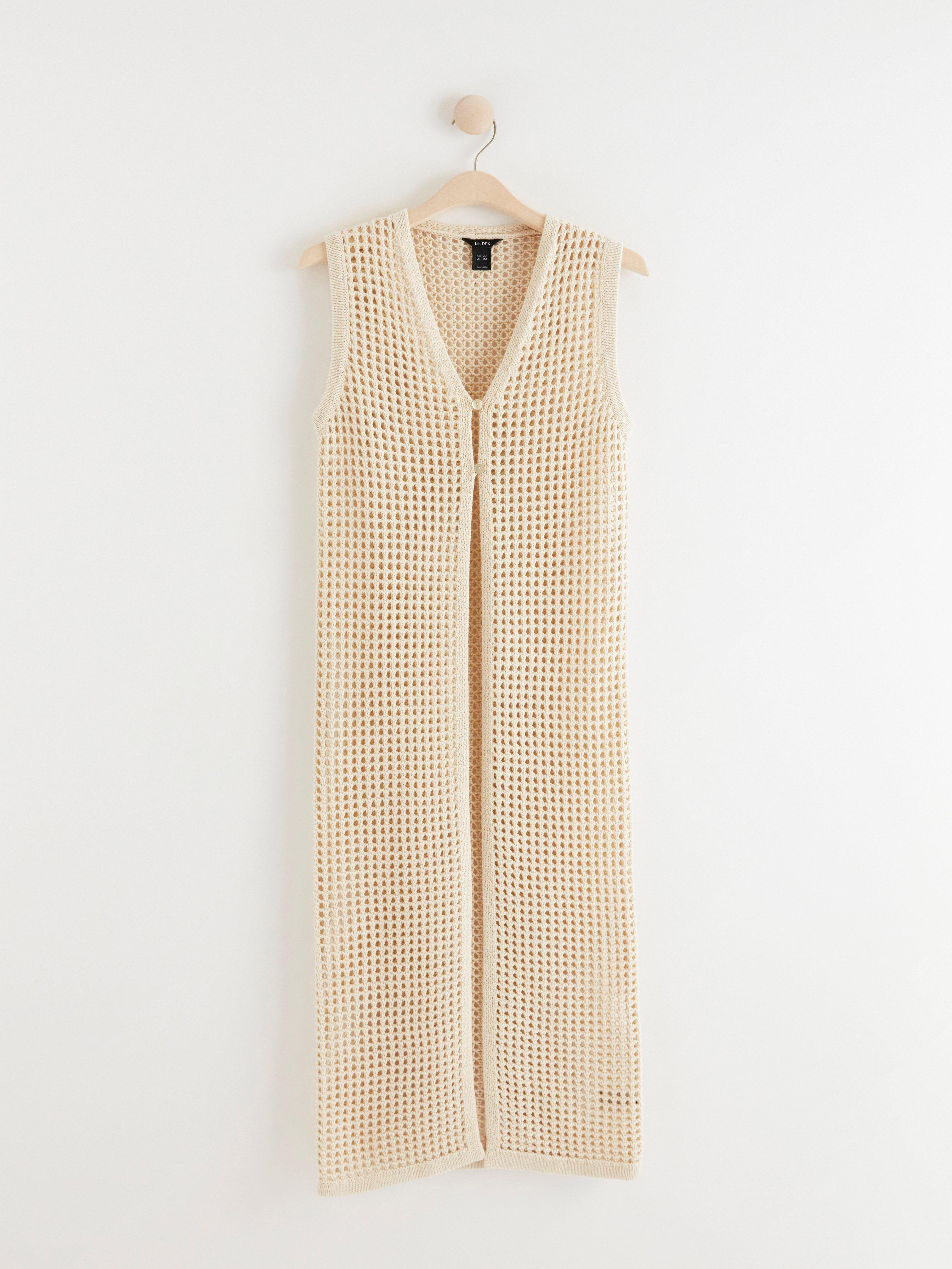 Maxi cardigan - Dam - Beige