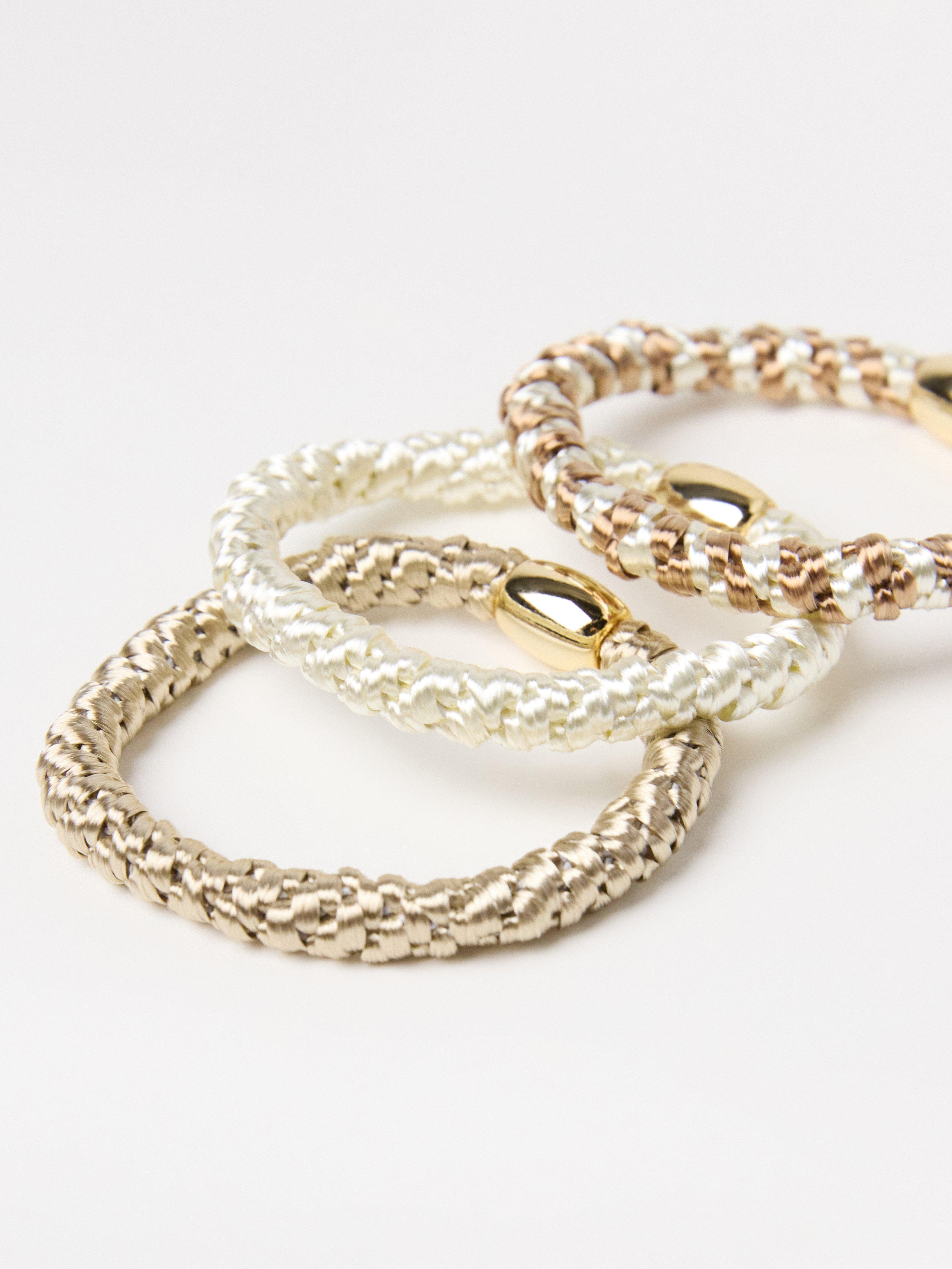 Hair Elastics - Womens Wear - White