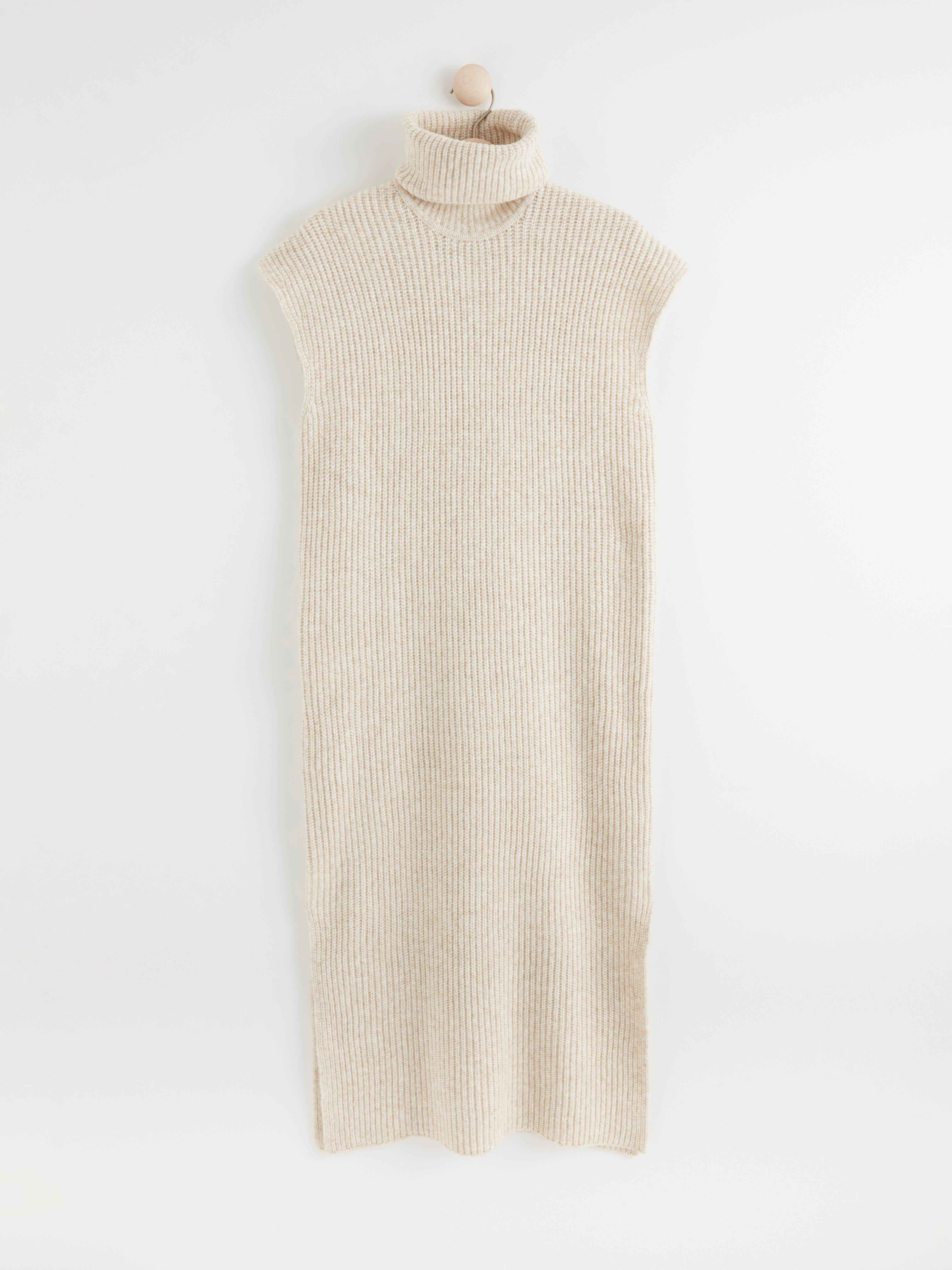 Sleeveless Knitted Turtleneck Dress Lindex Europe