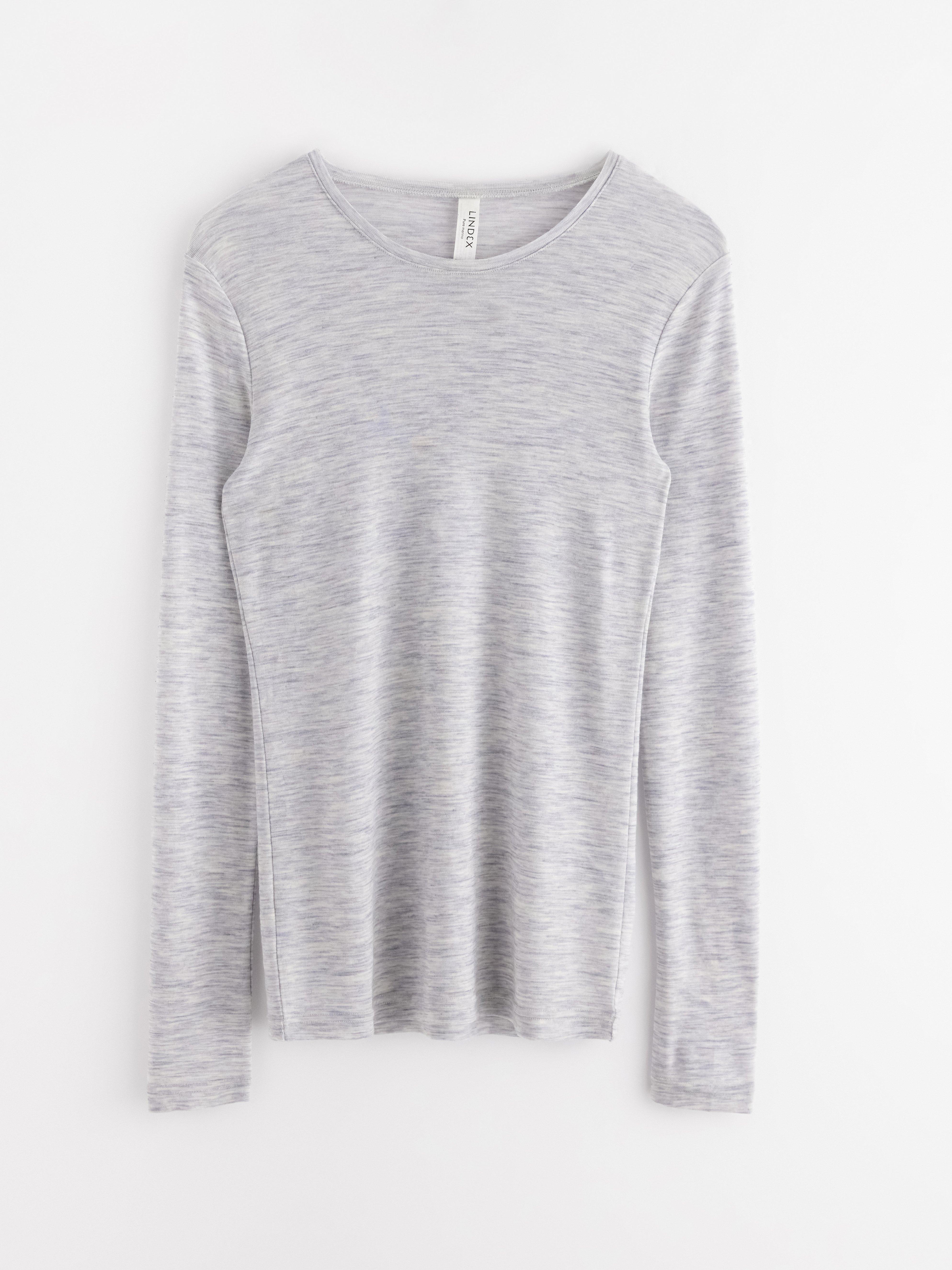 Long sleeve top in merino wool
