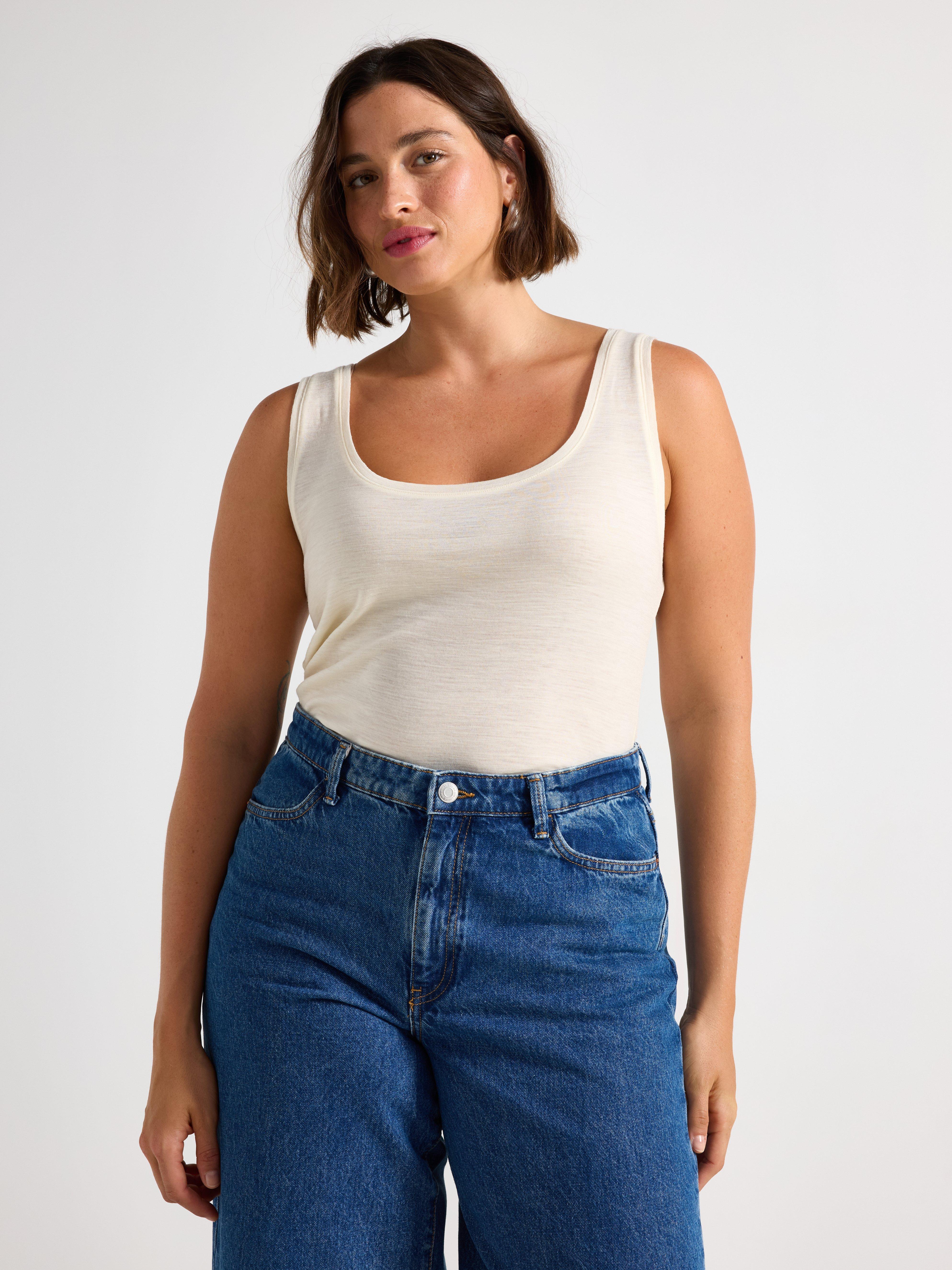 Tank top in merino wool