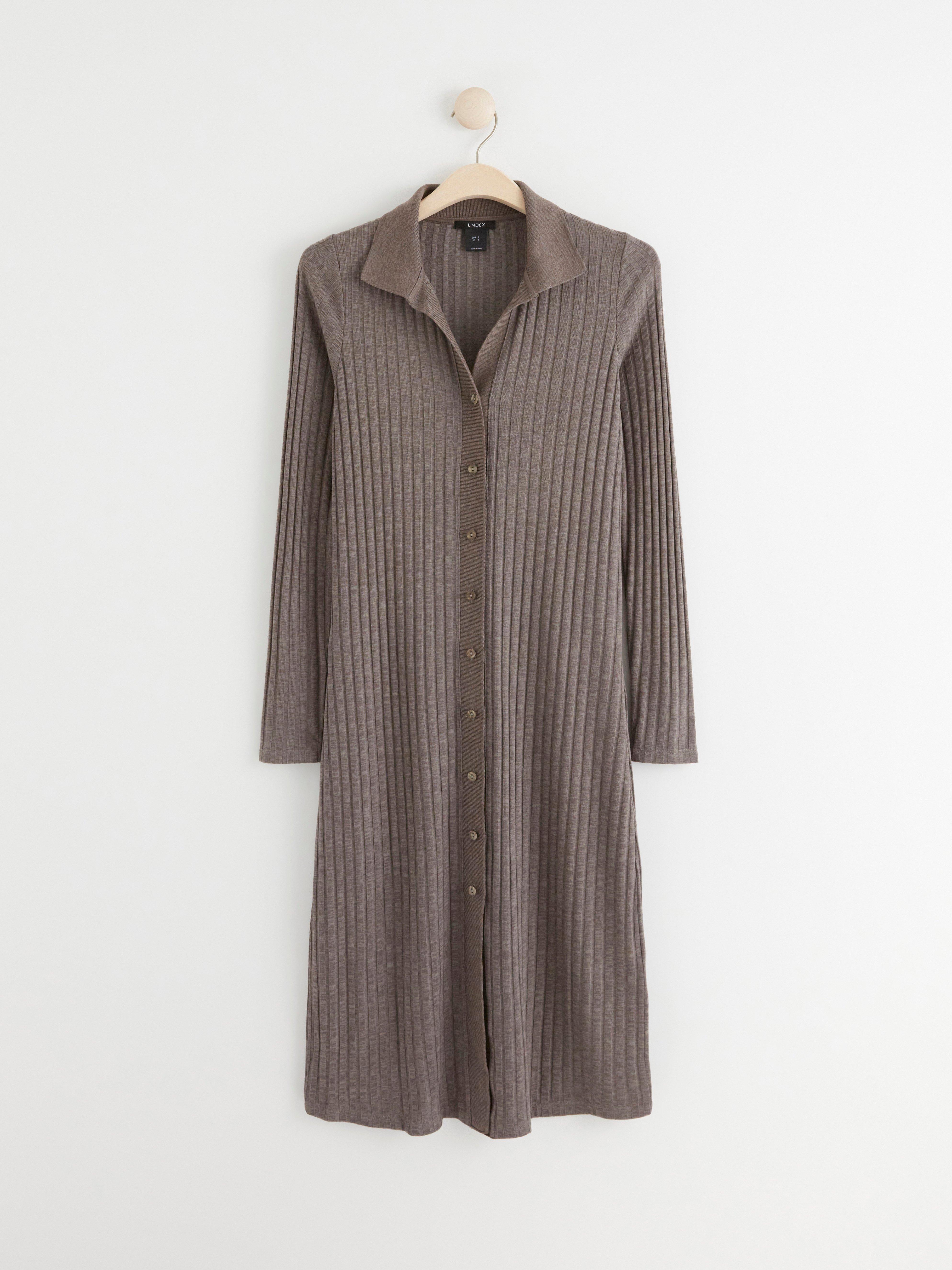 Rib-knit dress | Lindex