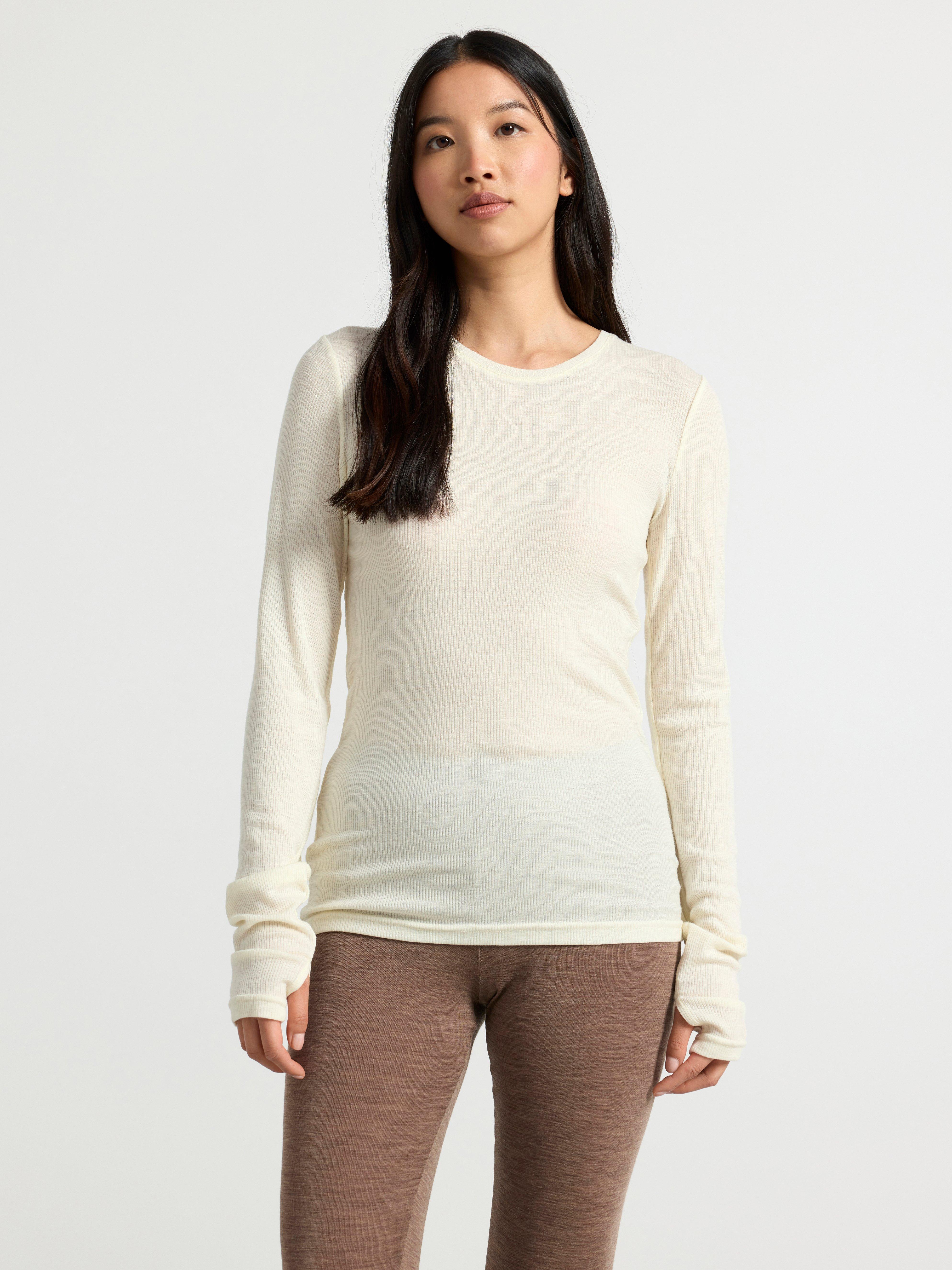 LIDNM MILLED NZ MERINO WOOL L/S M Women's Merino Wool Long-Sleeved