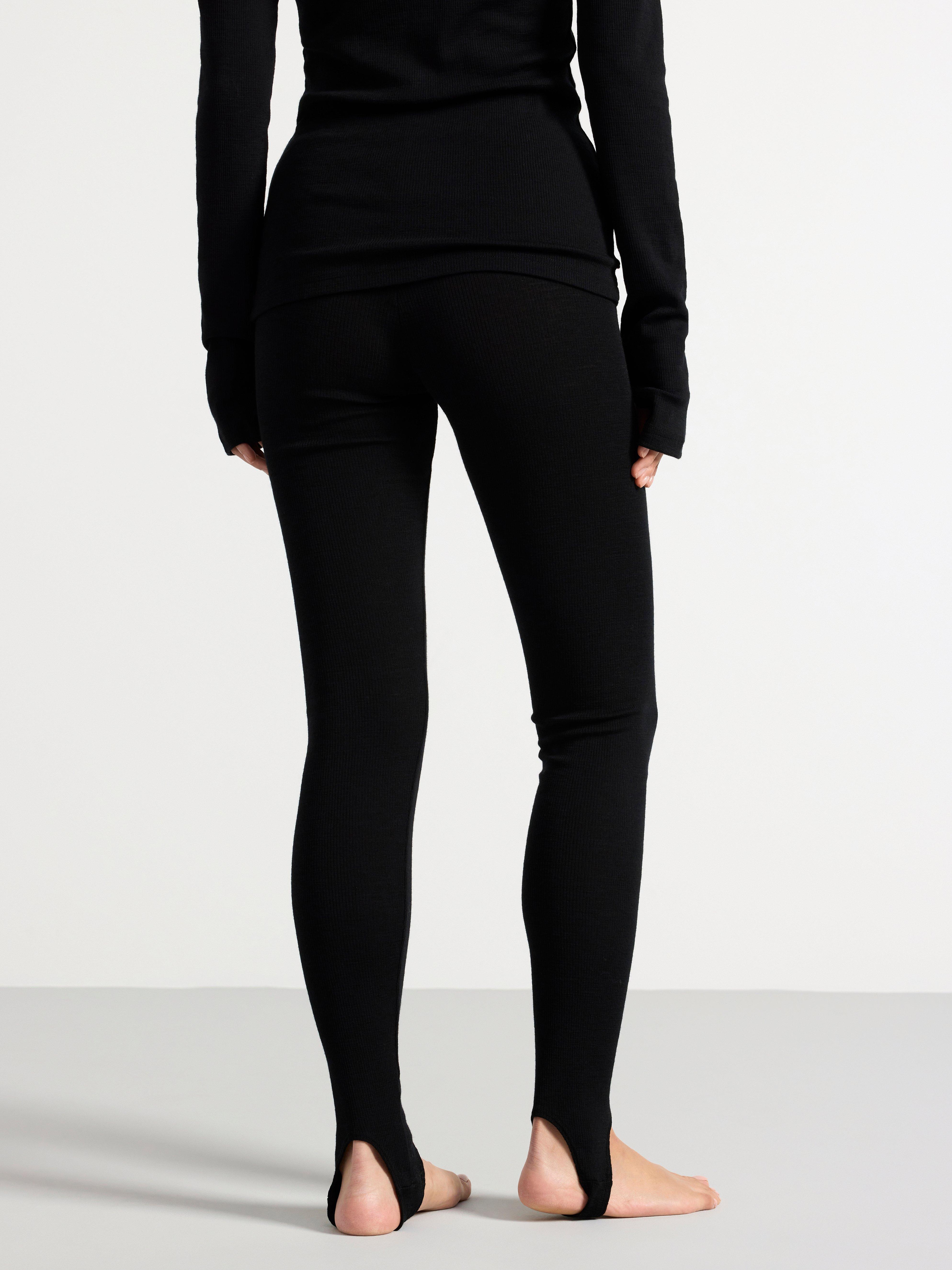 Barra Ribbed Merino Wool Leggings Black, SALANIDA