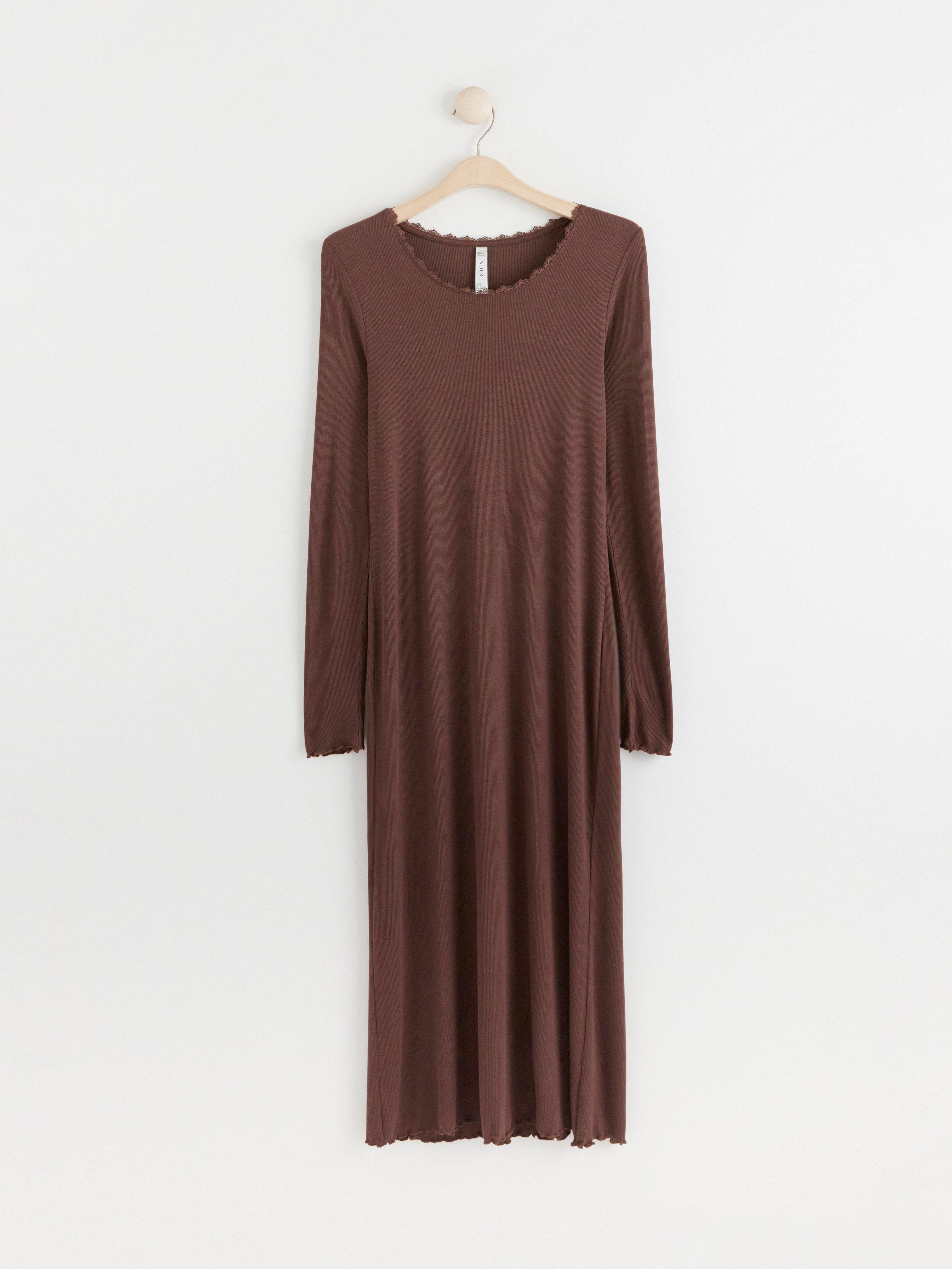 Long ribbed night dress | Lindex