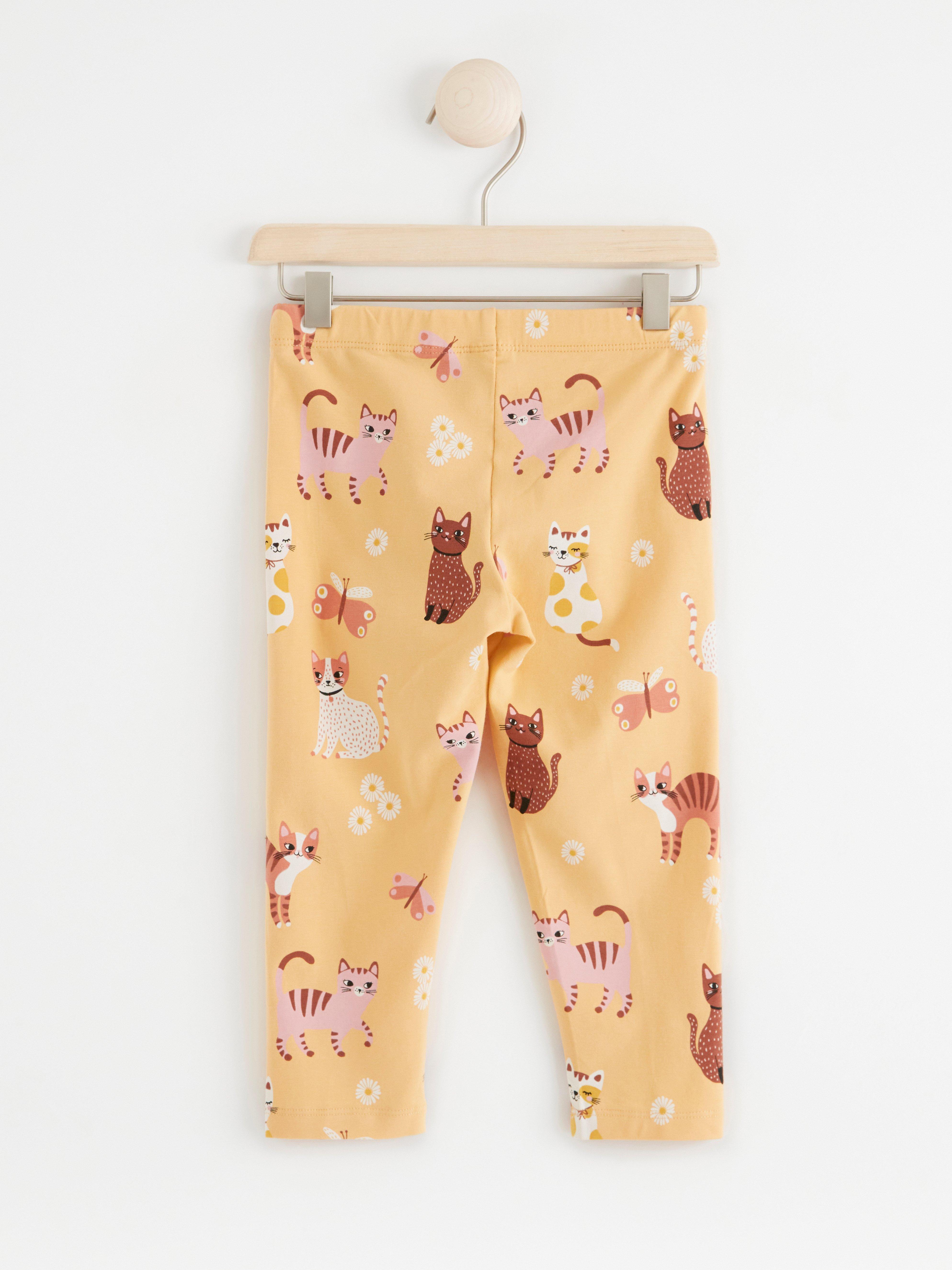 Leggings - Barn - Gul