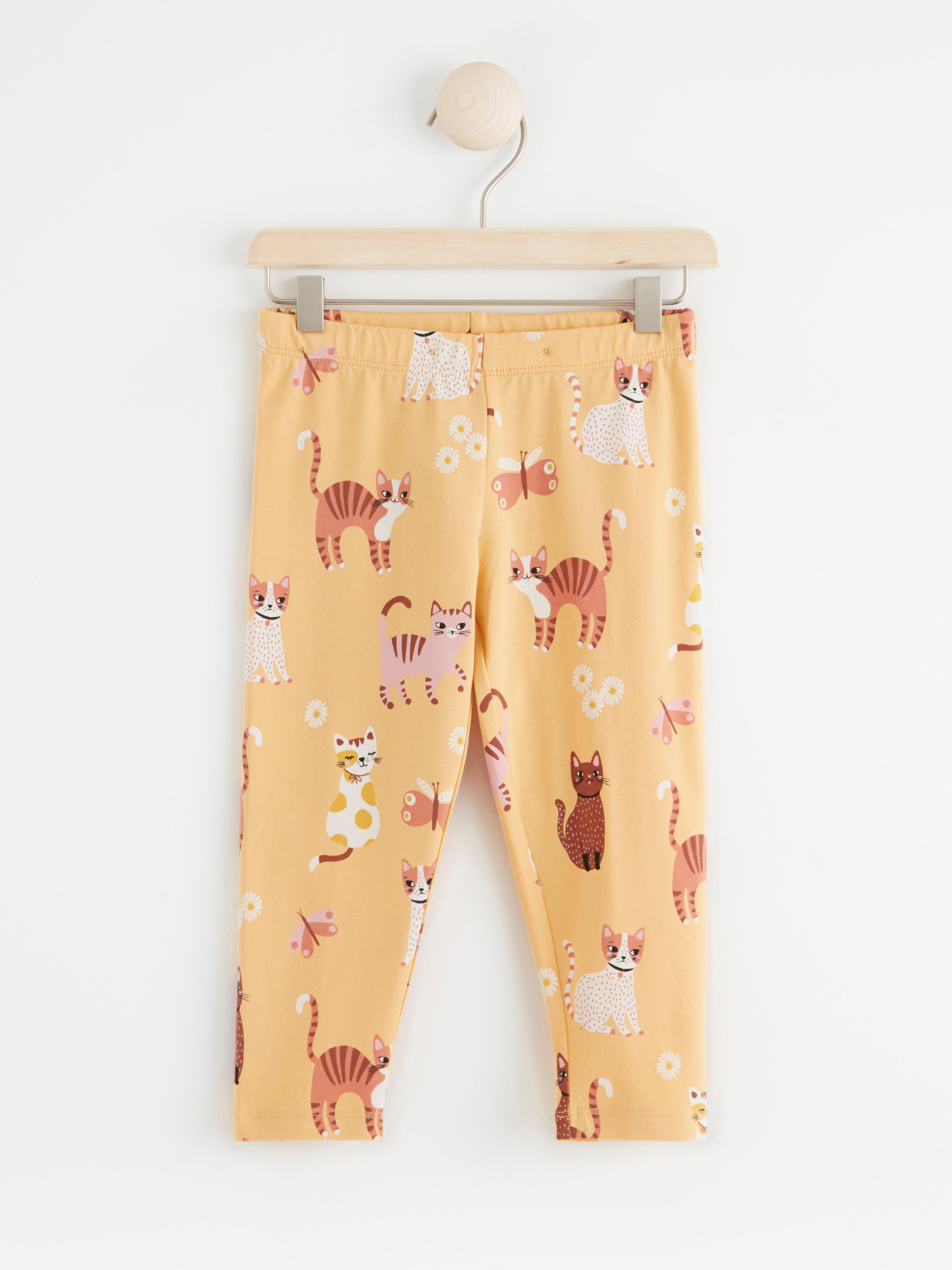 Leggings - Barn - Gul