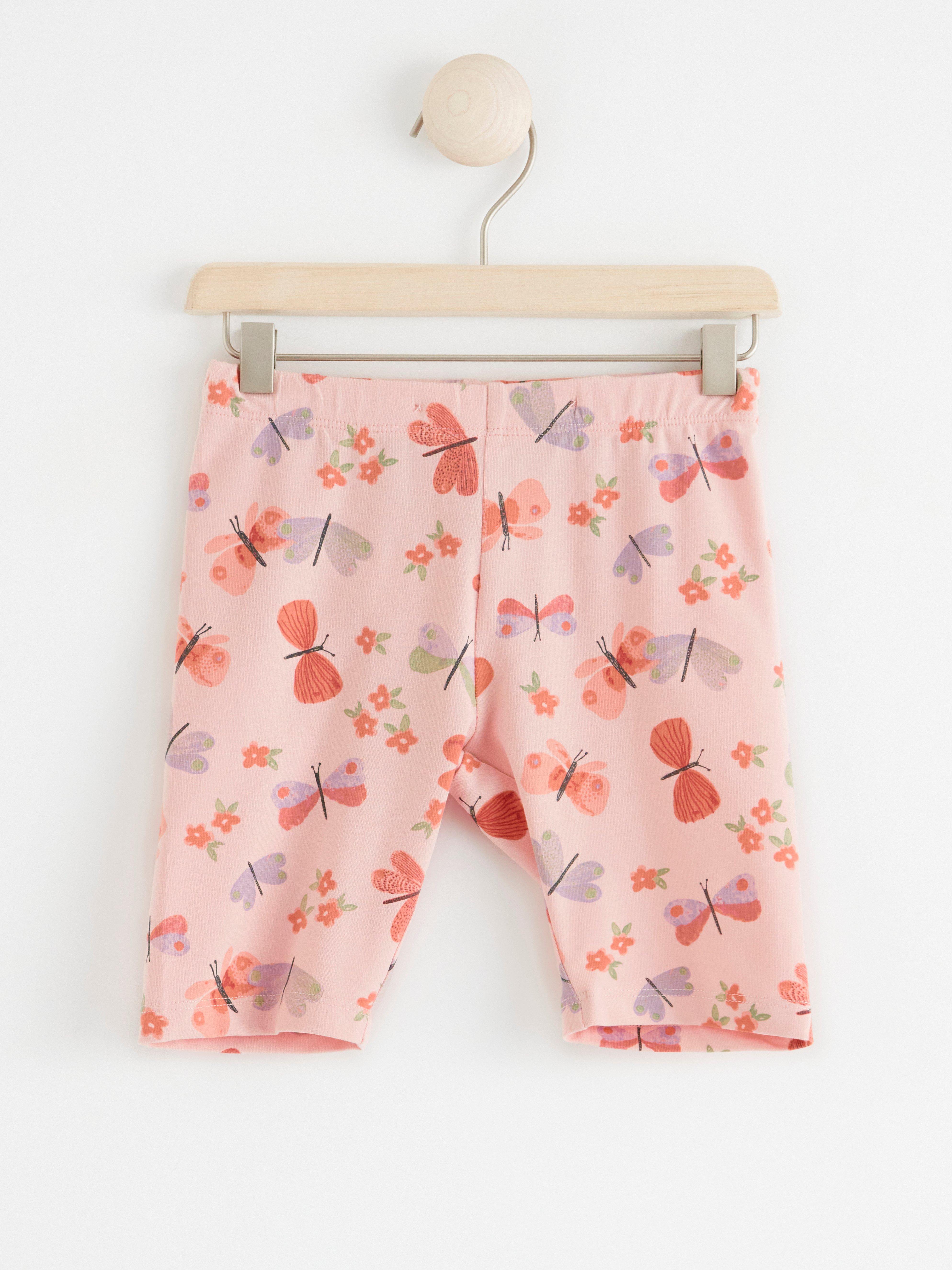 Biker shorts with allover pattern