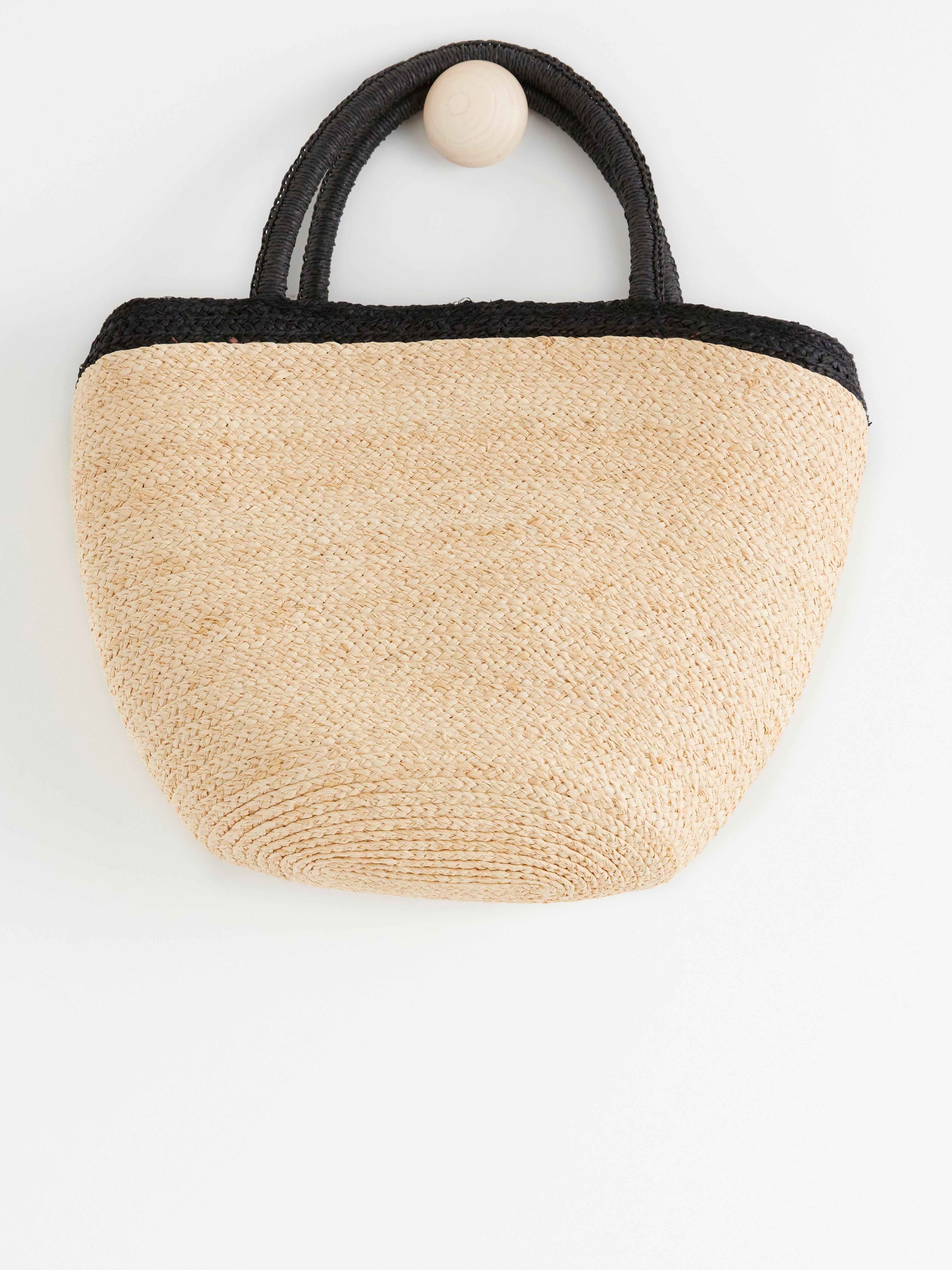 Cos straw online bag