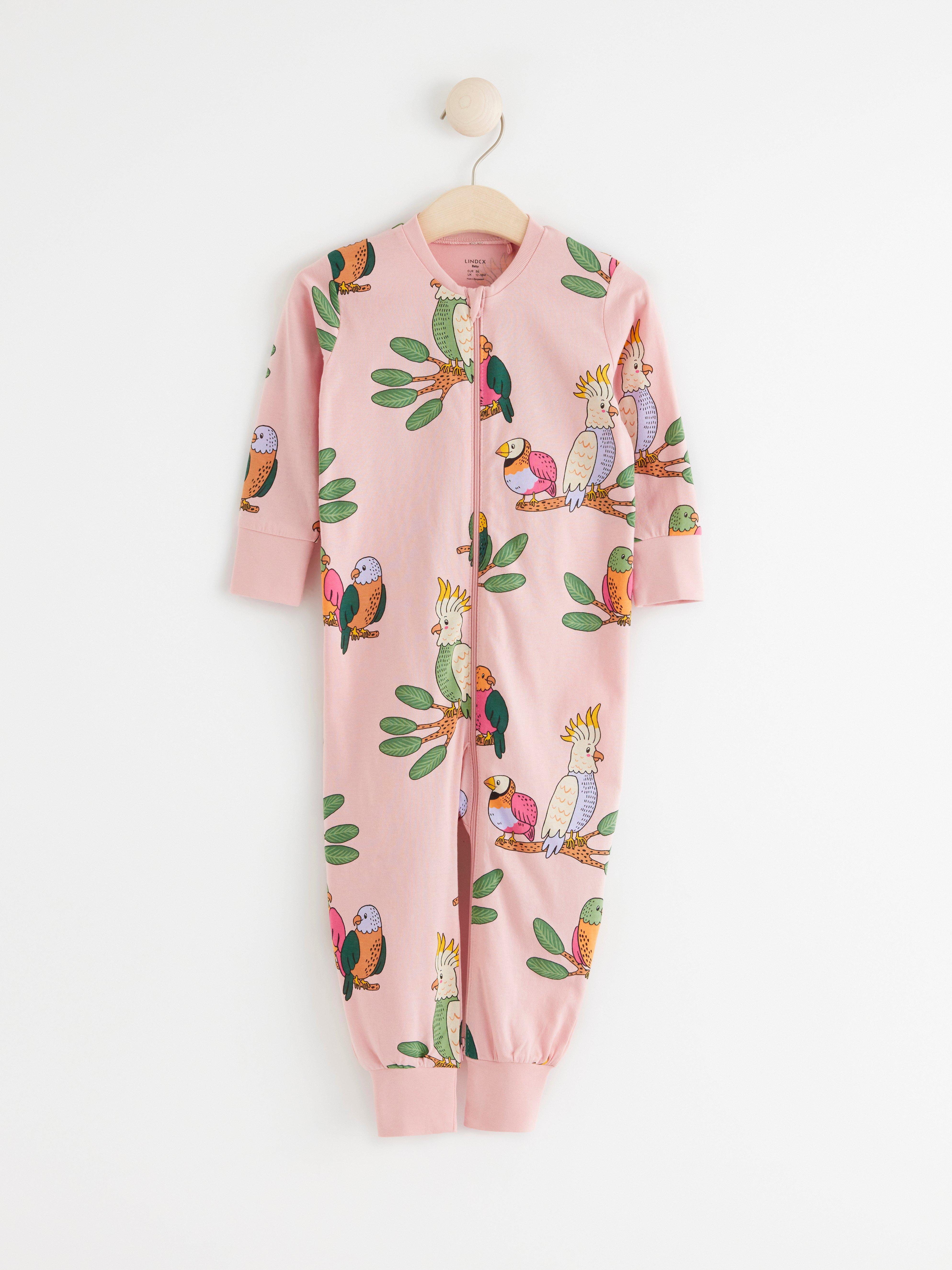 Pyjamas med kakaduor