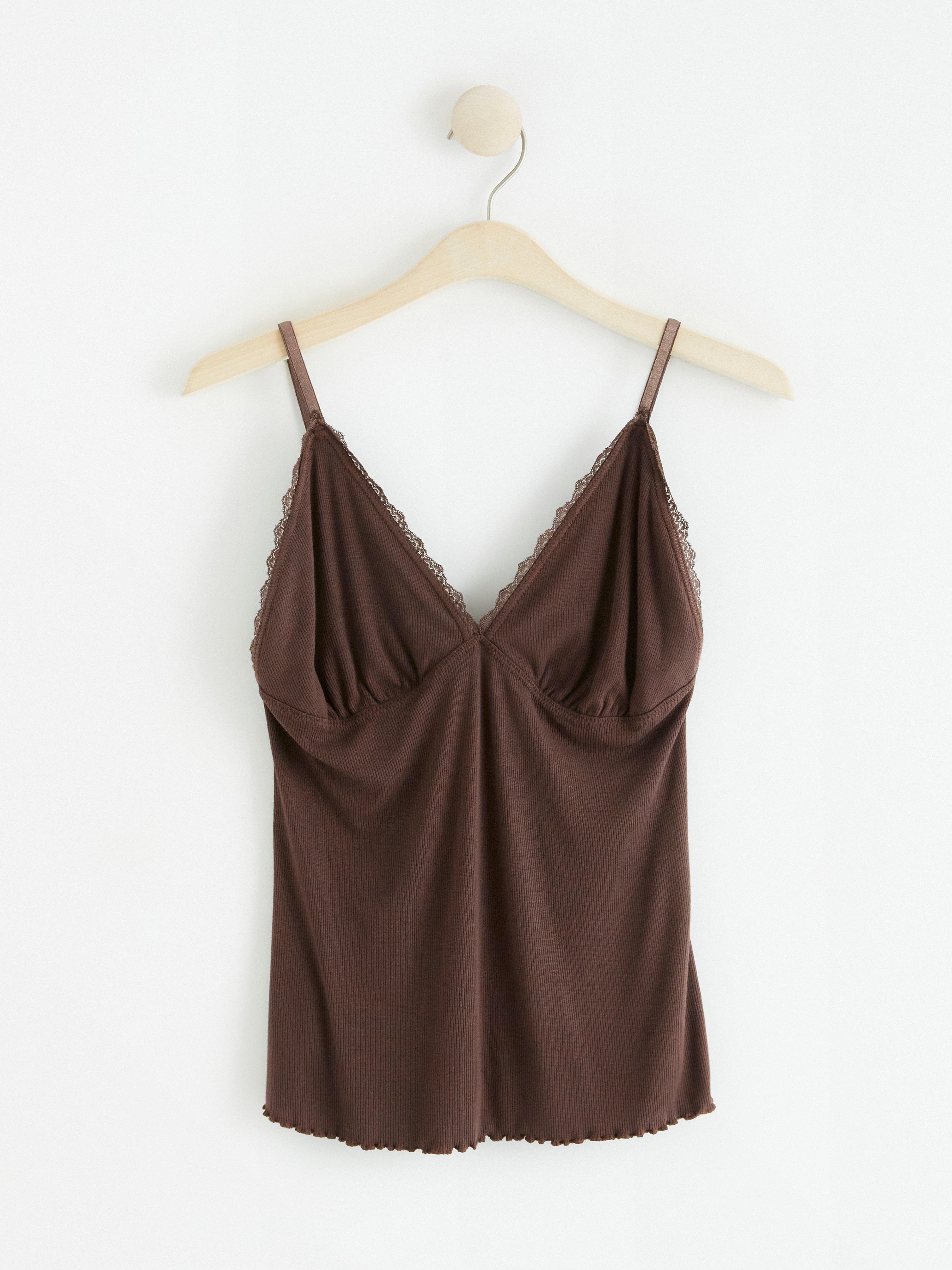 Pyjama Top - Lingerie - Brown