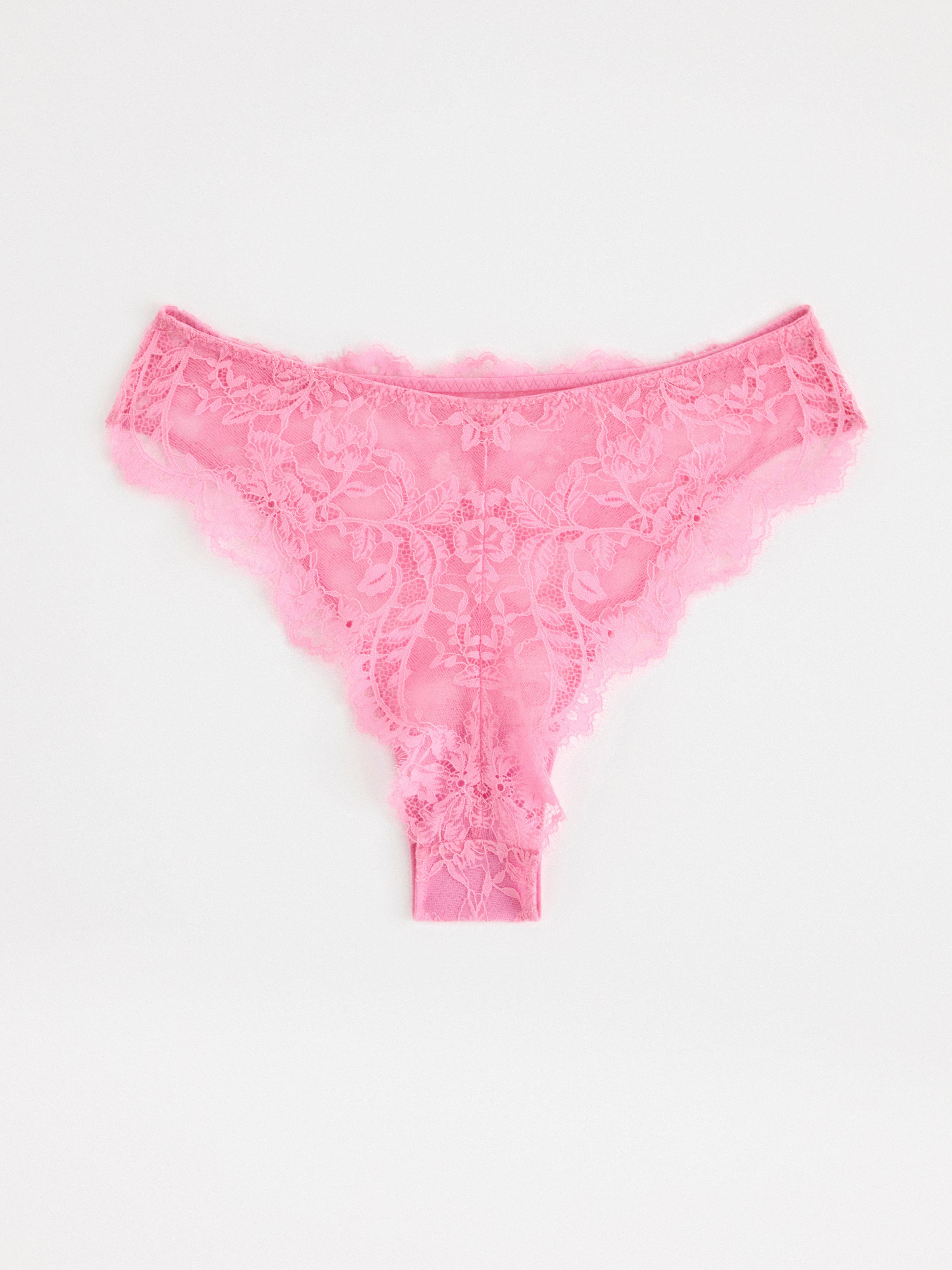 Brazilky s klasickým pasem - Spodní prádlo - Růžová