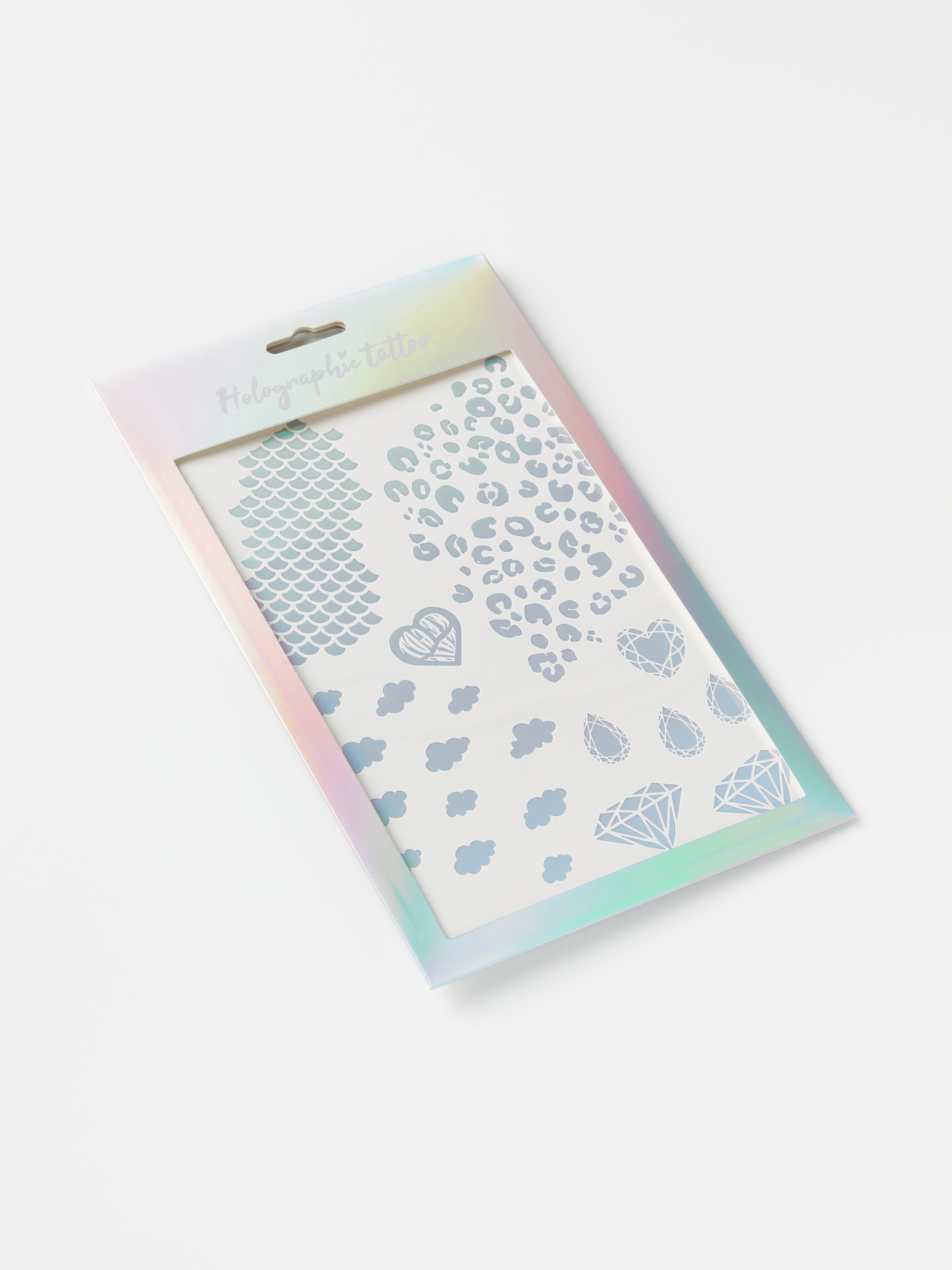 Temporary holographic tattoos