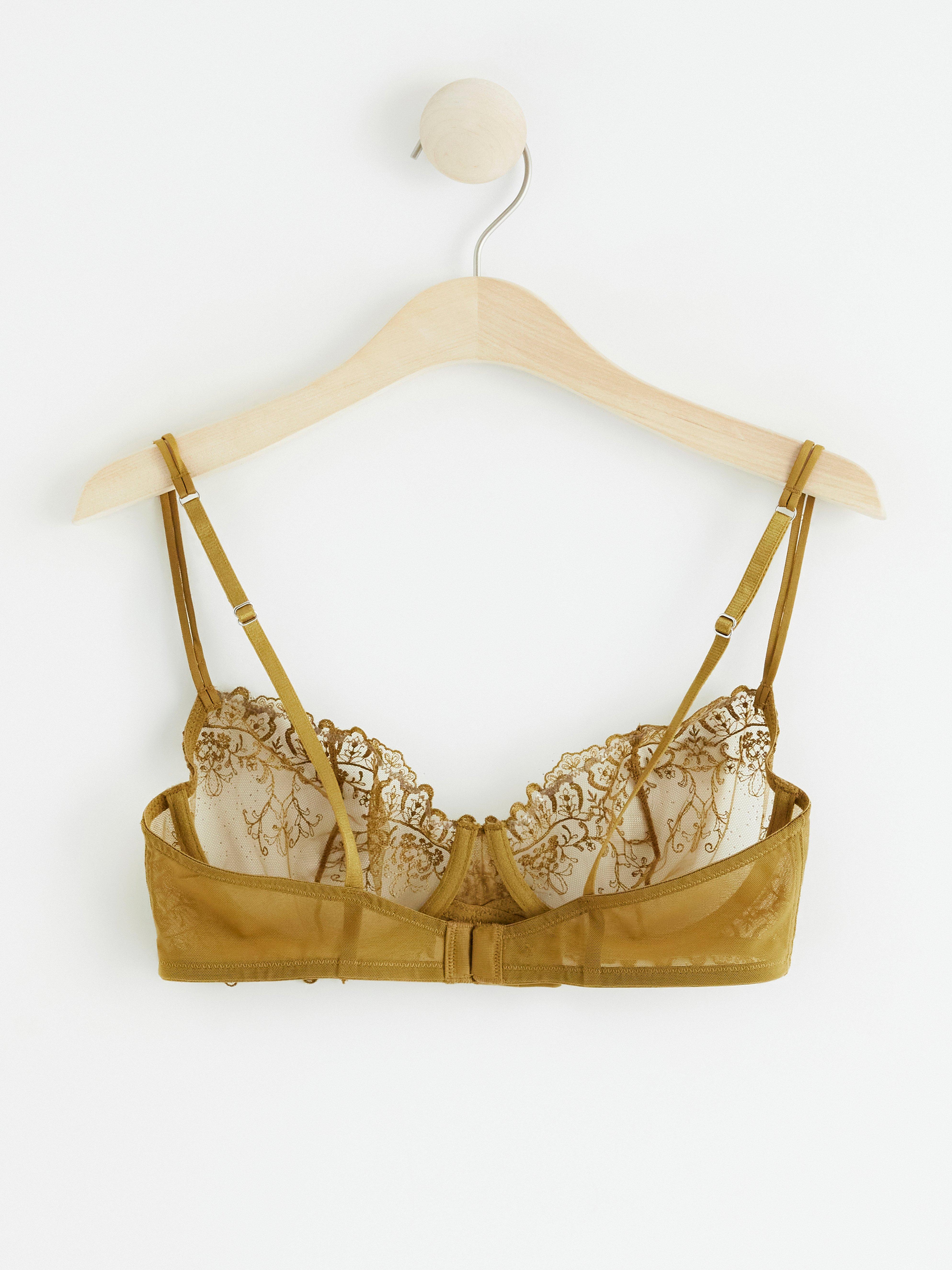 Unpadded Bra - Lingerie - Yellow