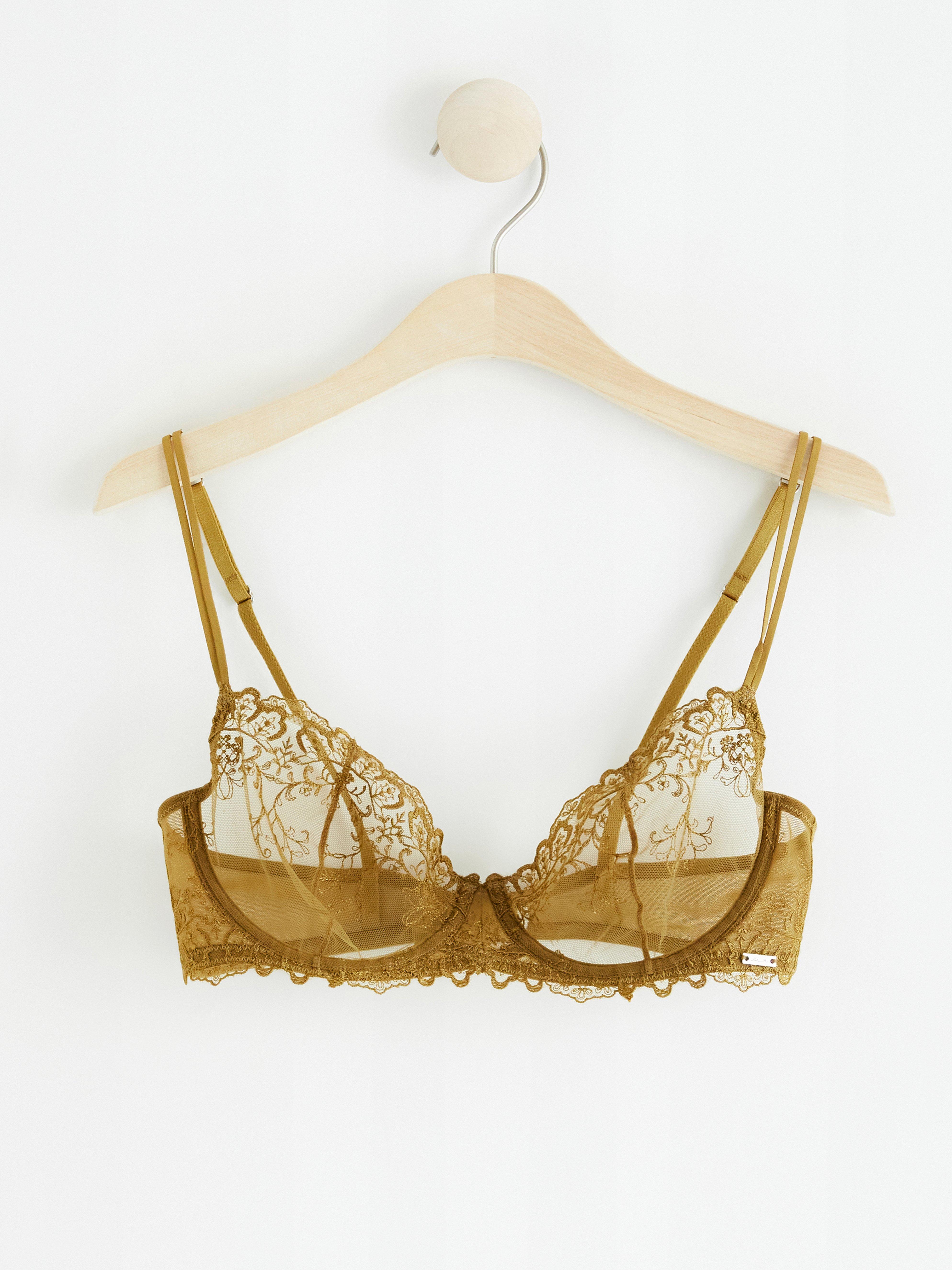 Unpadded Bra - Lingerie - Yellow