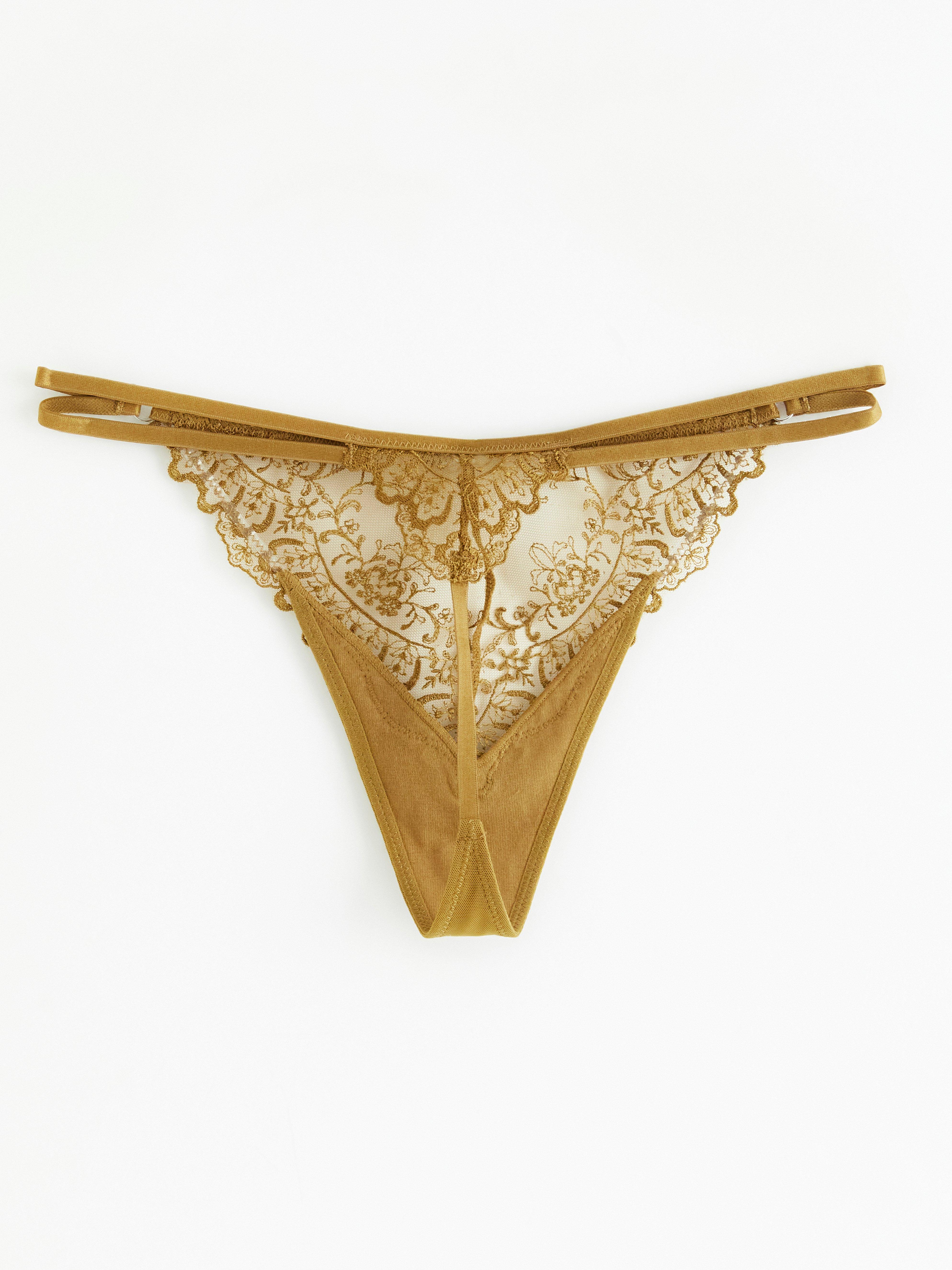 Thong Low - Lingerie - Yellow