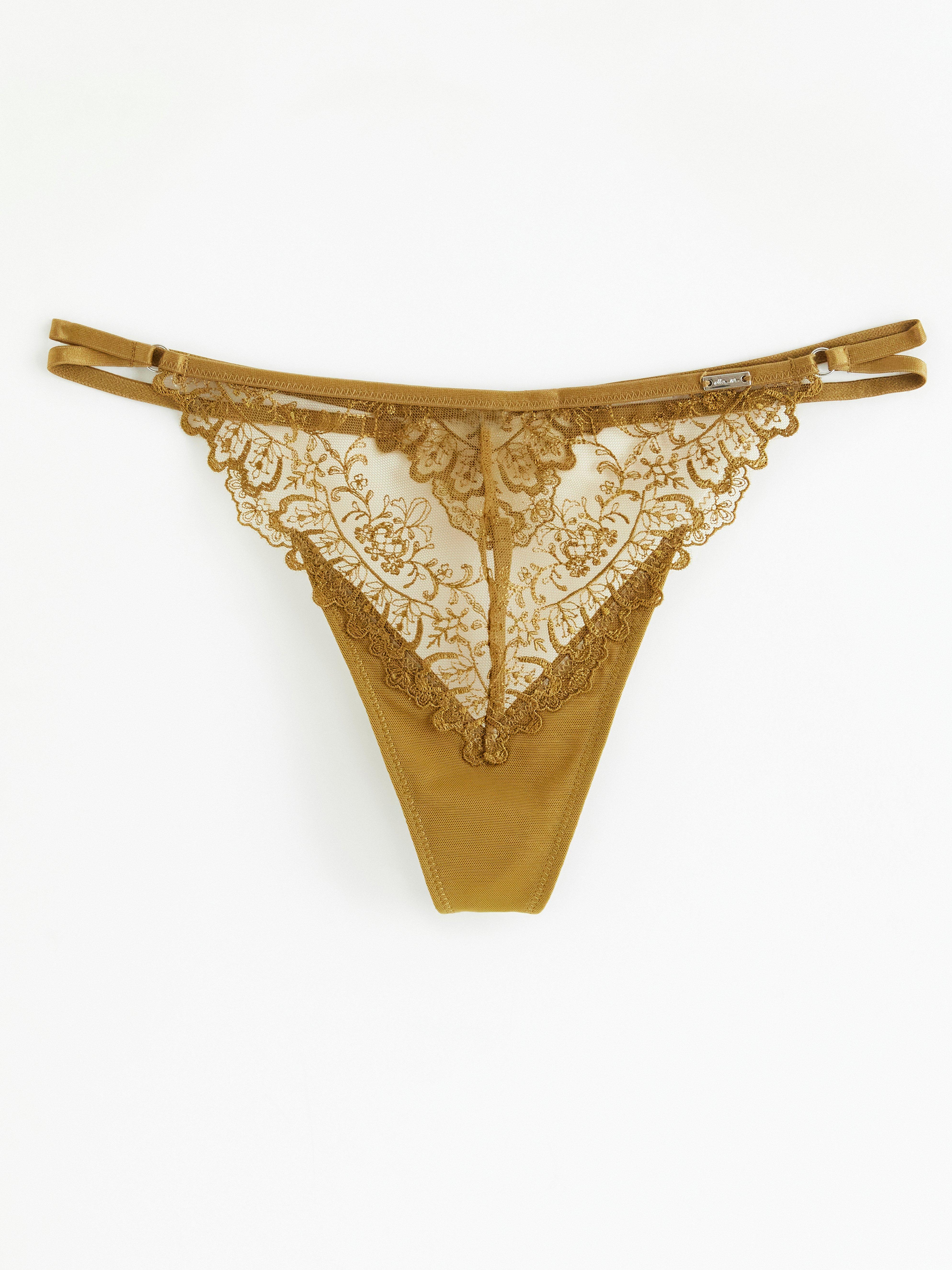 Thong Low - Lingerie - Yellow