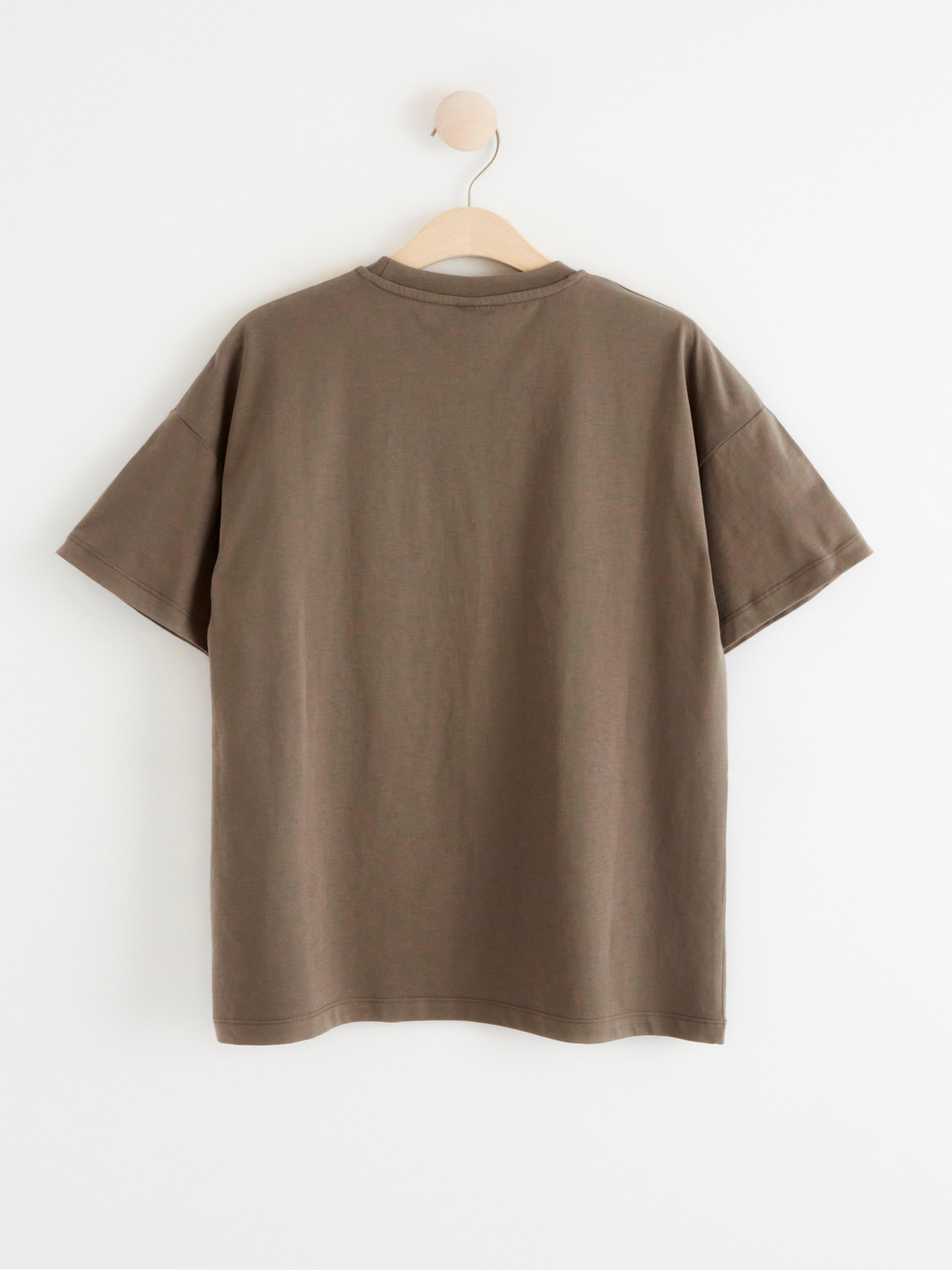 T-shirt - Barn - Khaki