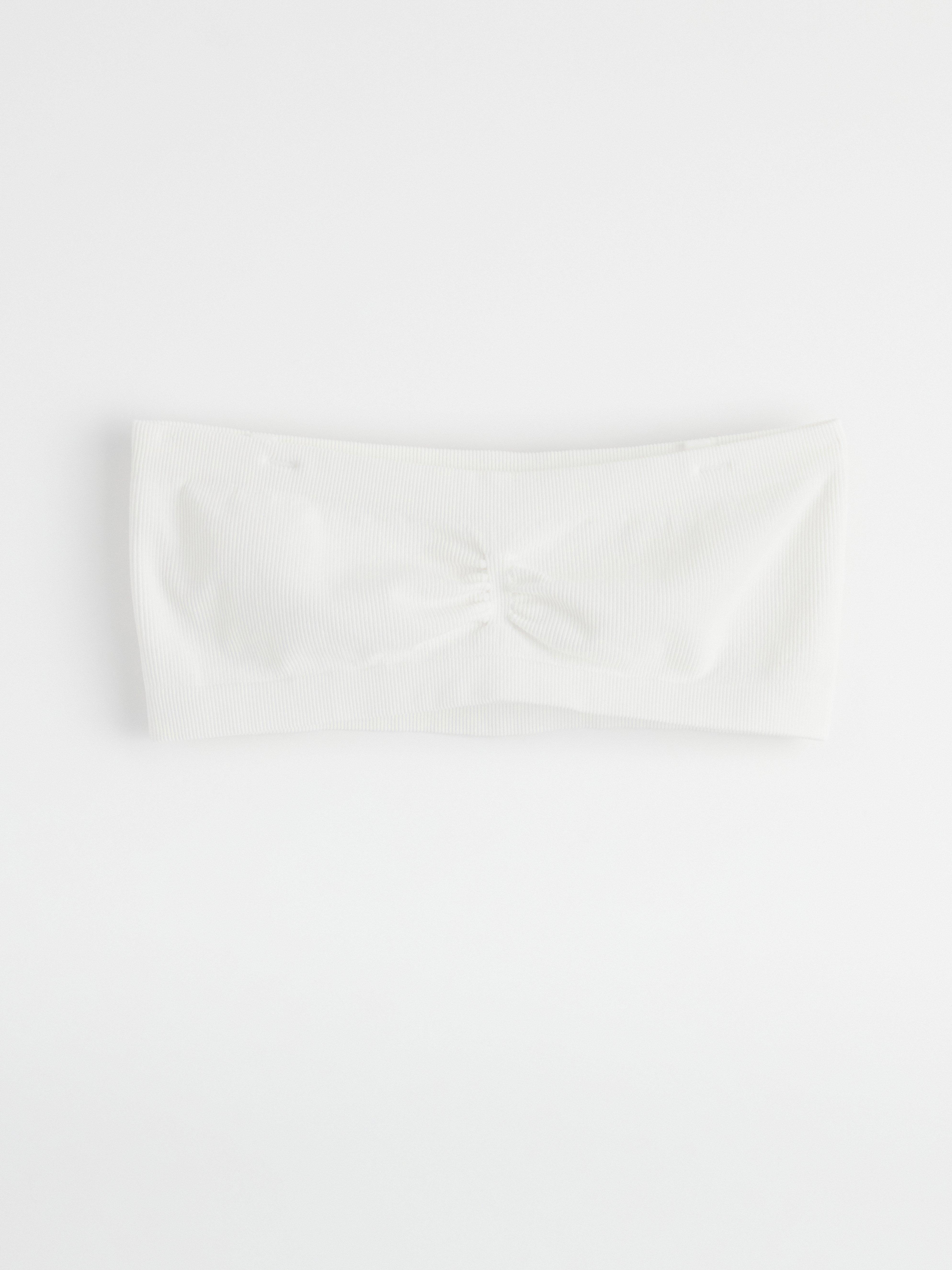 Bandeau-BH - Undertøy - Hvit