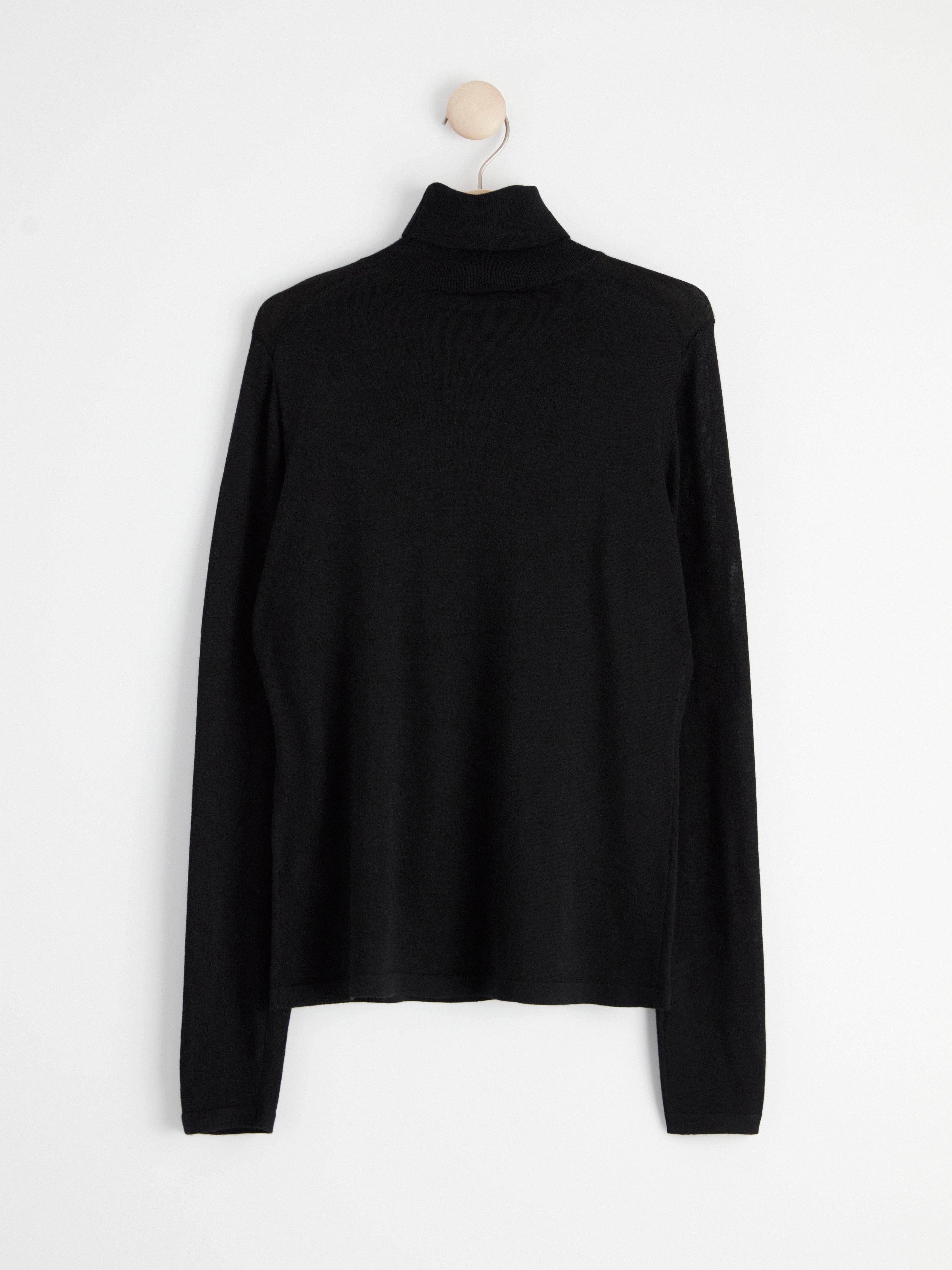 Turtle Neck Sweater - Womens Wear - Black