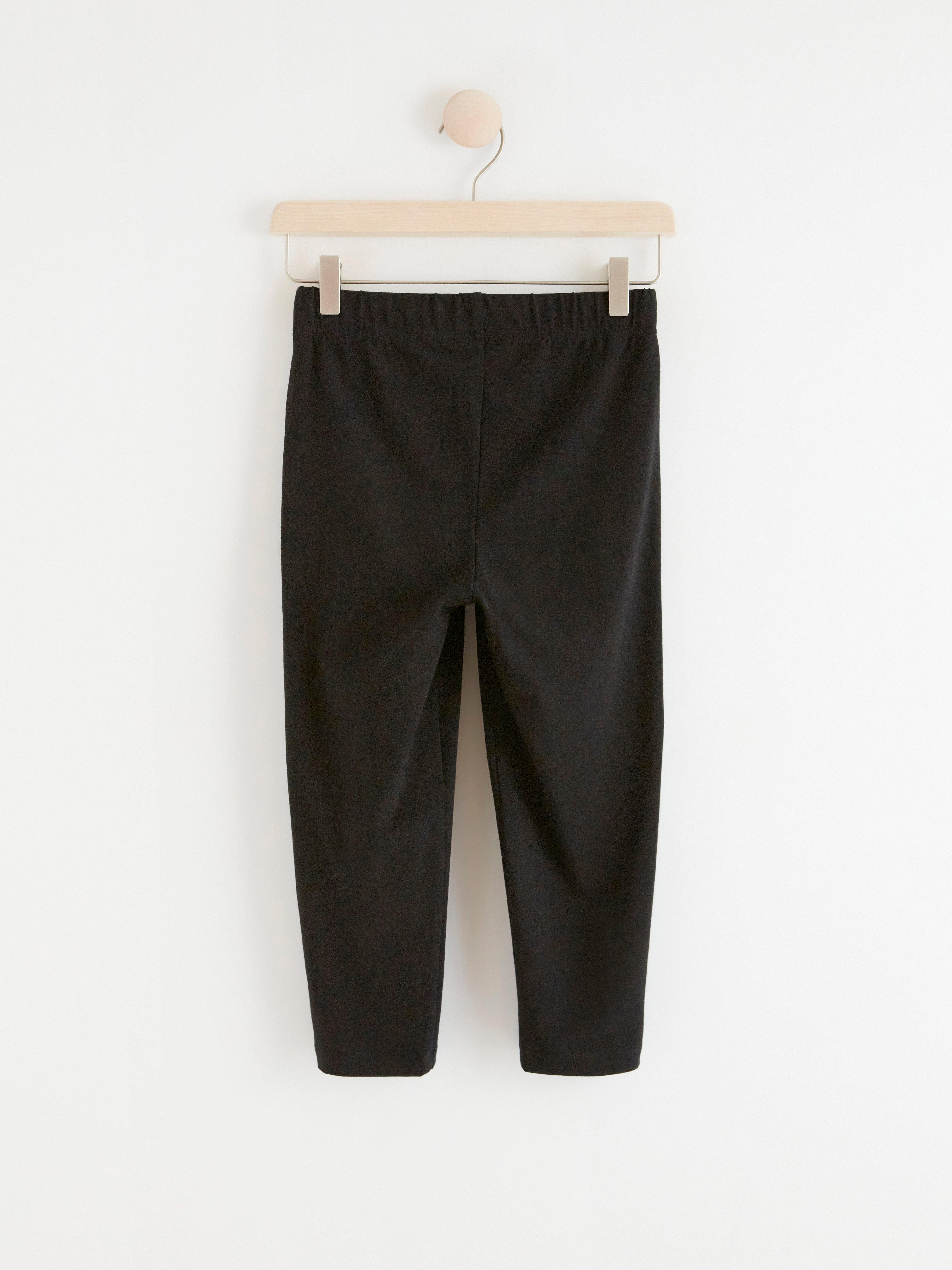 Capri-leggings - Dame - Svart