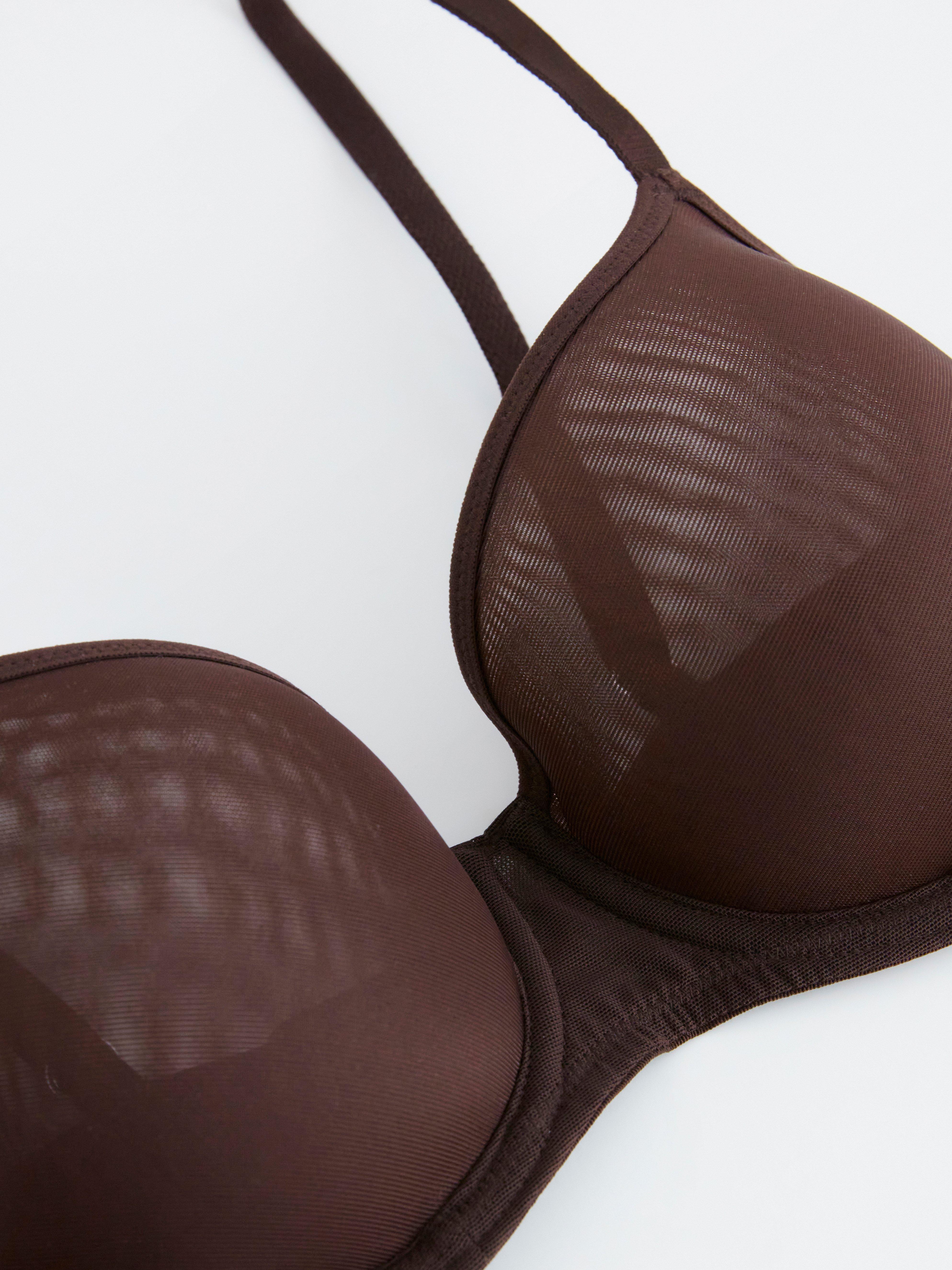 T-shirt Bra - Lingerie - Brown