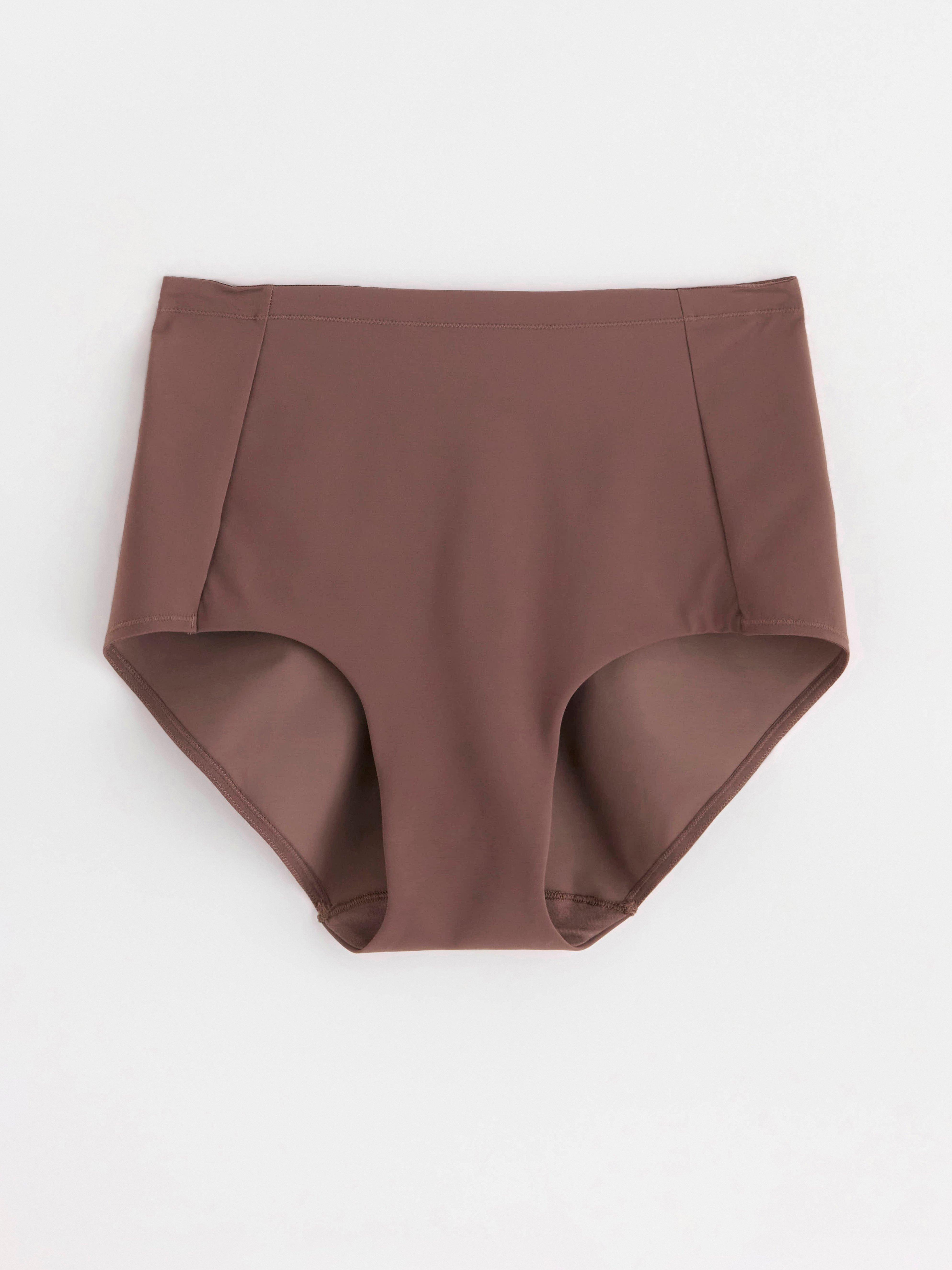 Shaping Highwaist Briefs - Lingerie - Brown
