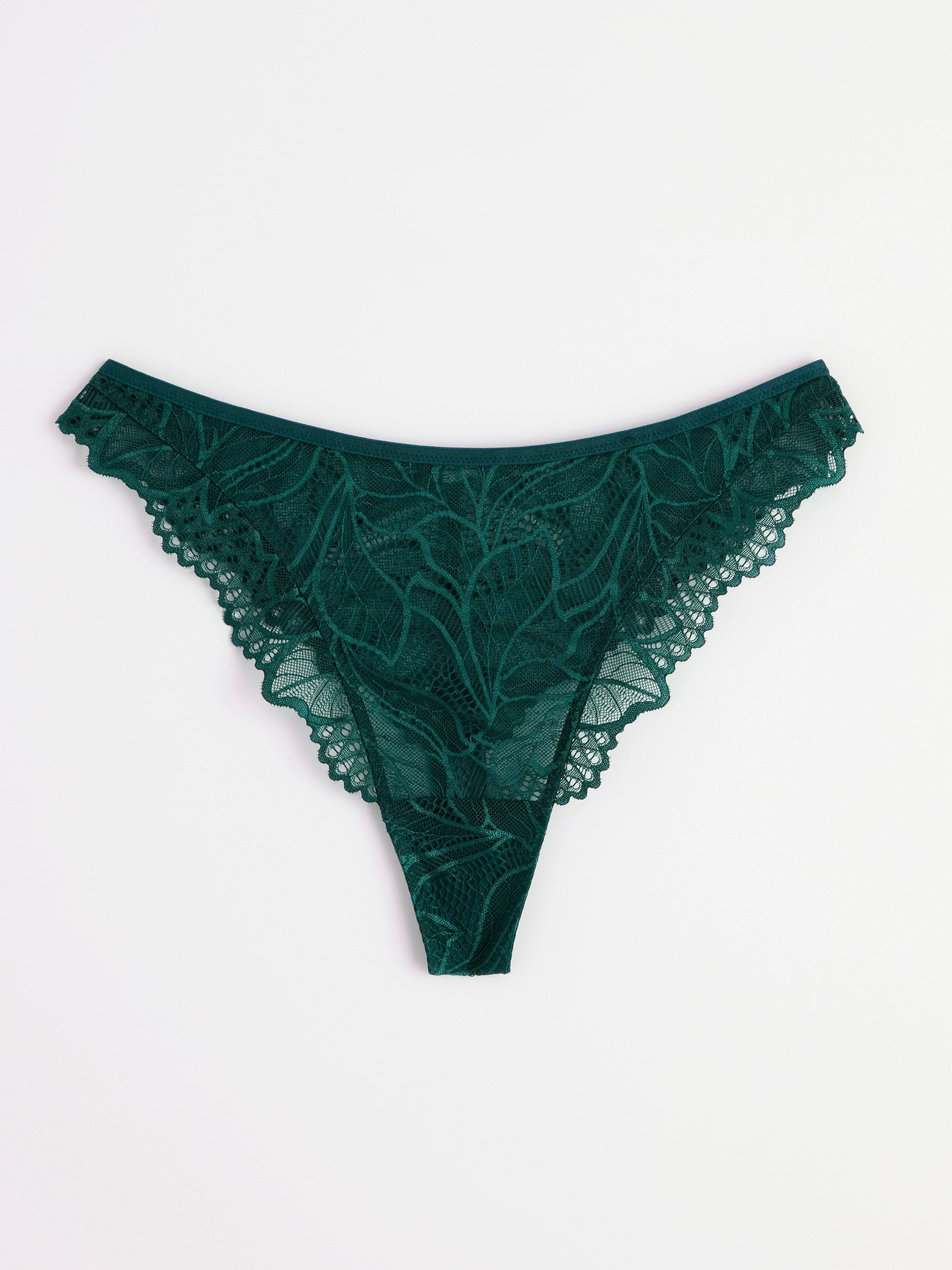 Tanga s klasickým pasem - Spodní prádlo - Tyrkysová