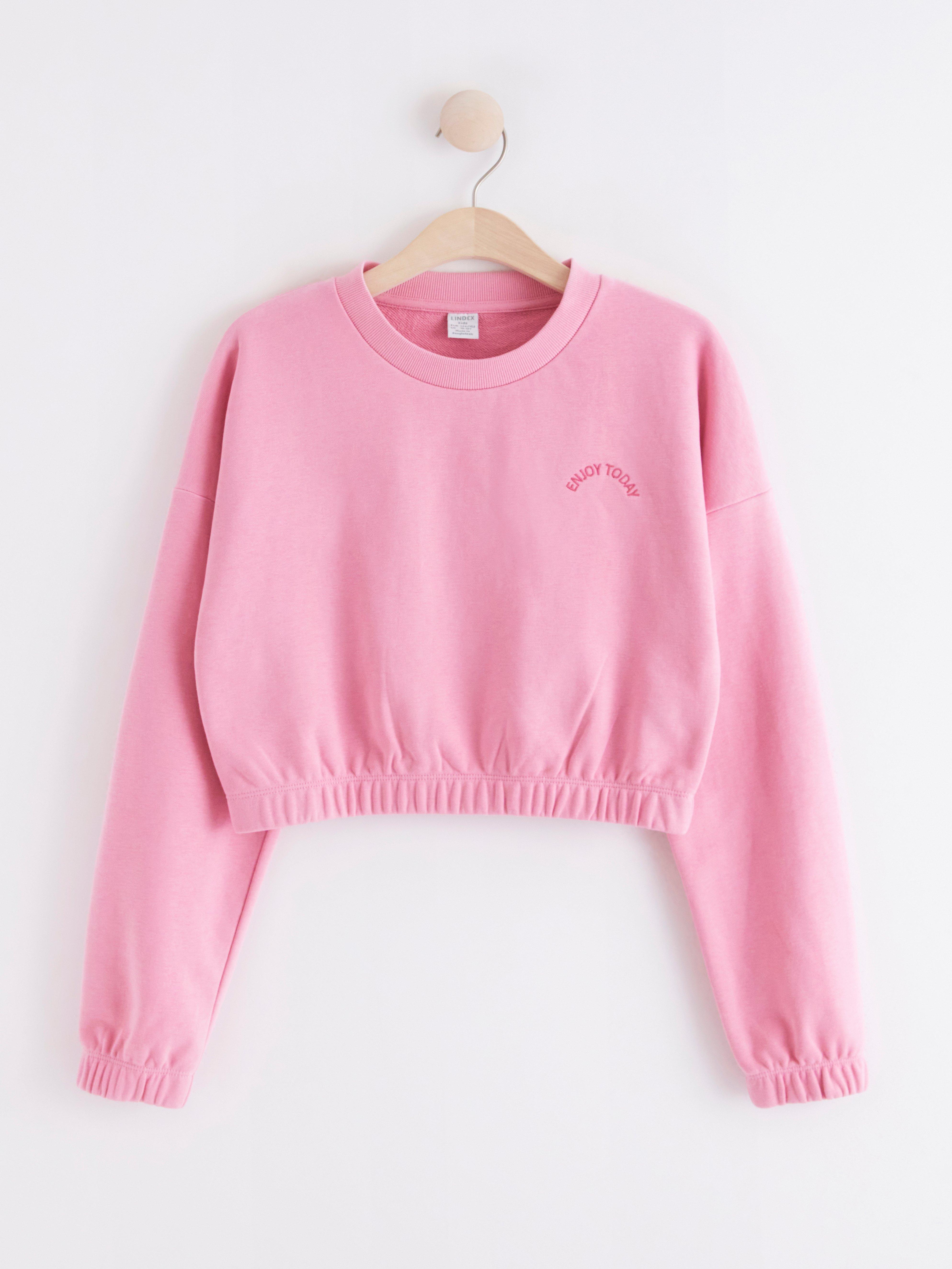 Croppad sweatshirt