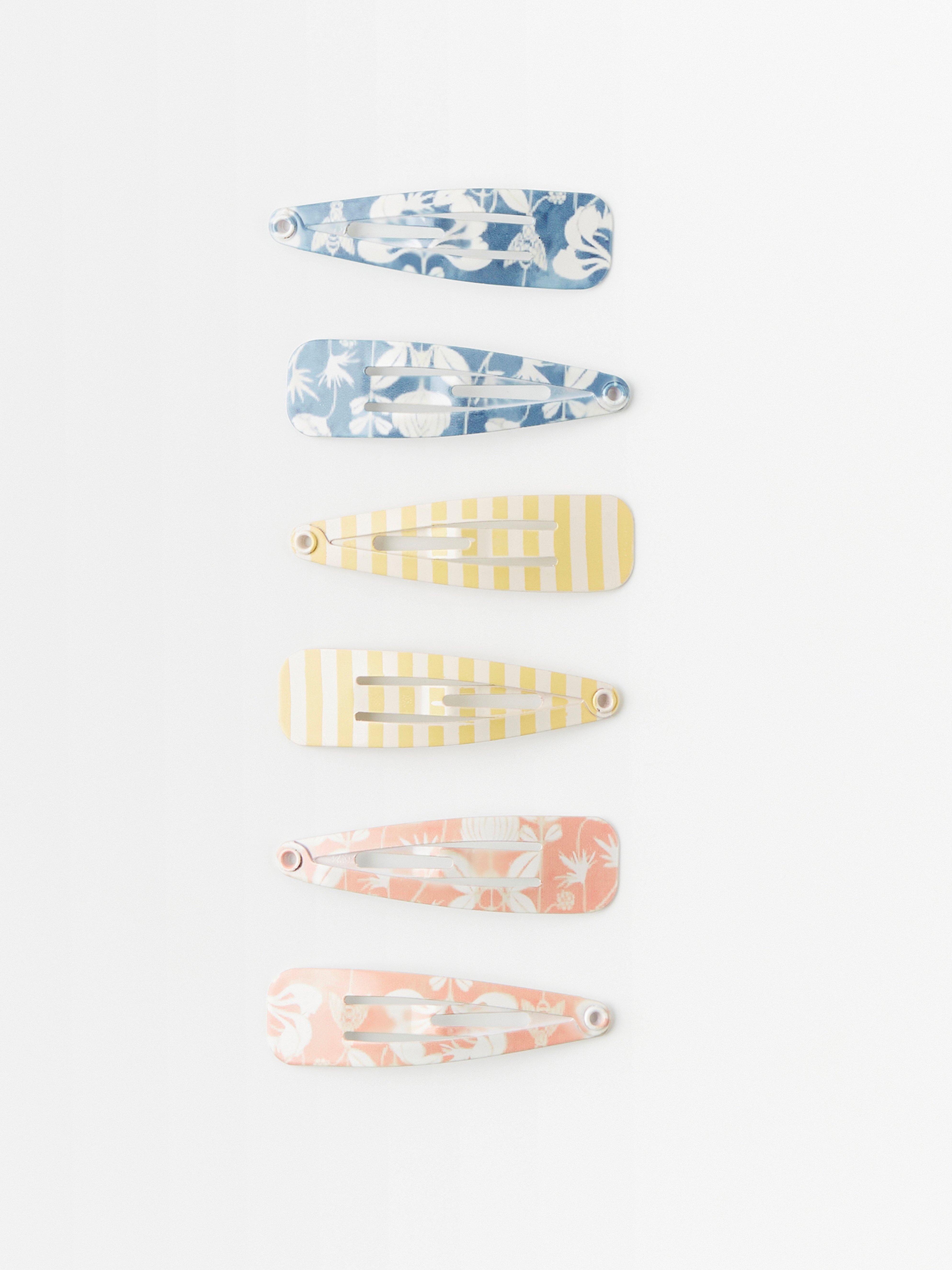 6-pack hair clips Lindex x Carl Larsson