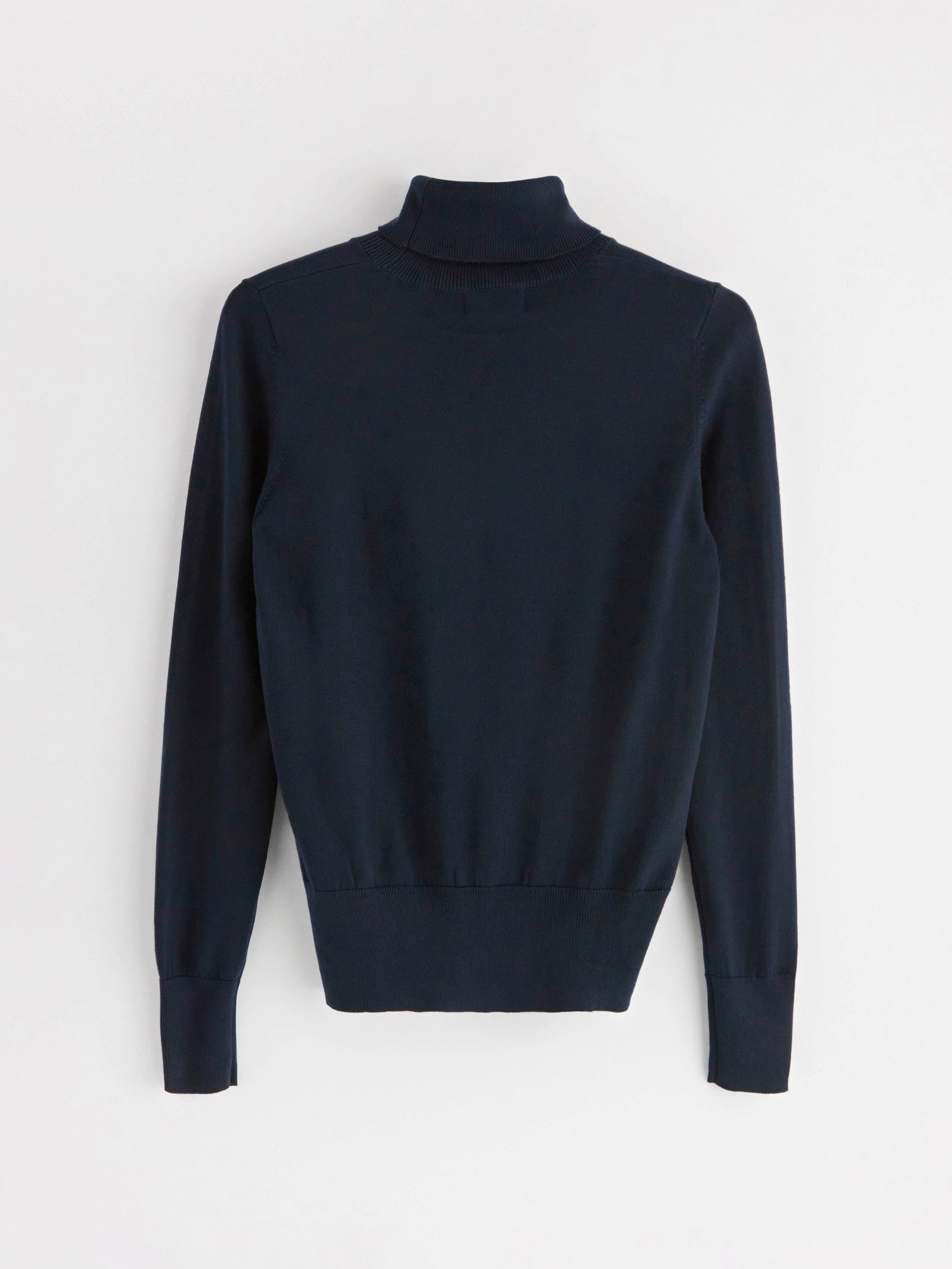Turtle Neck Sweater - Womens Wear - Blue