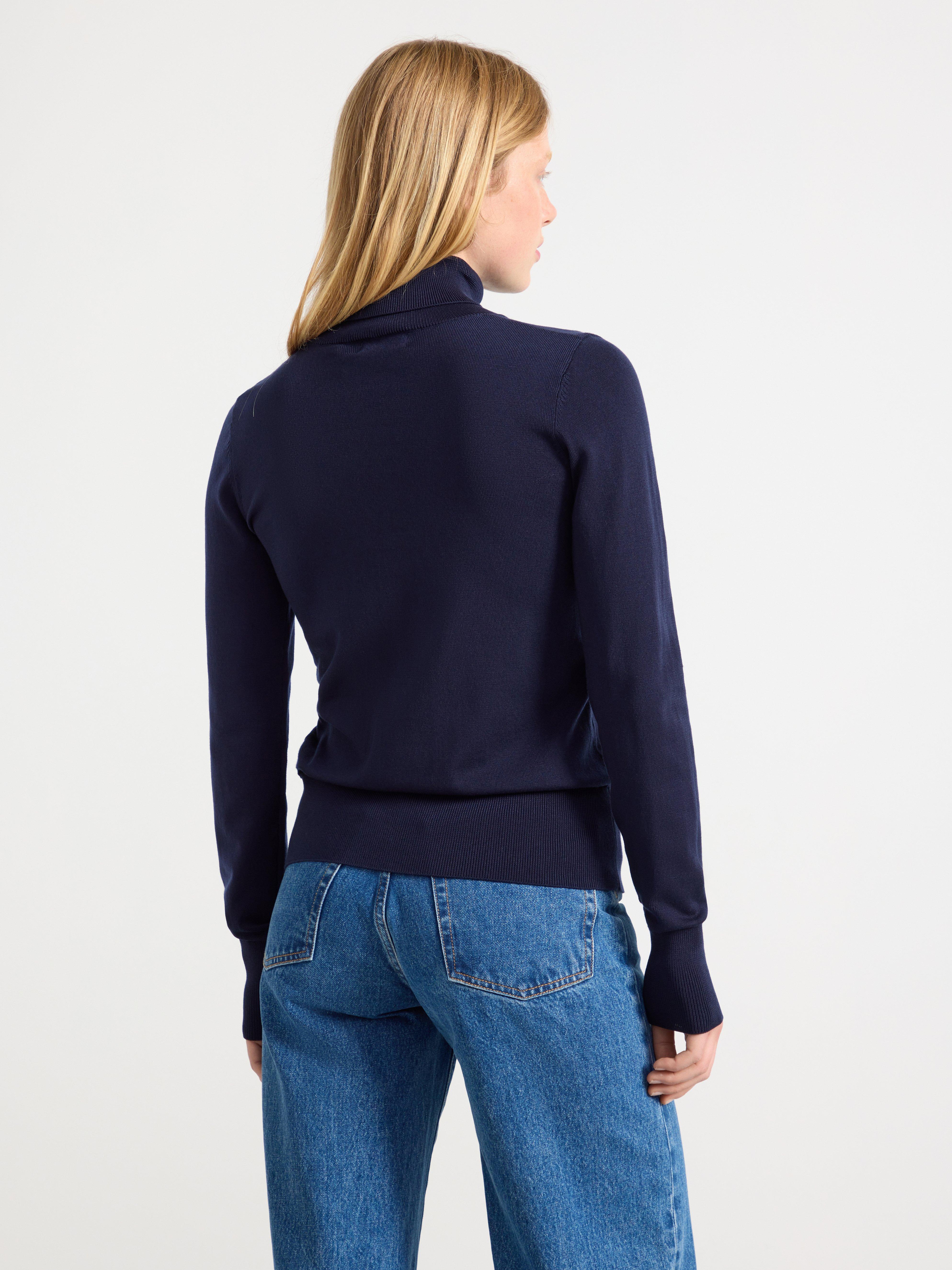 Fine knit roll neck hotsell