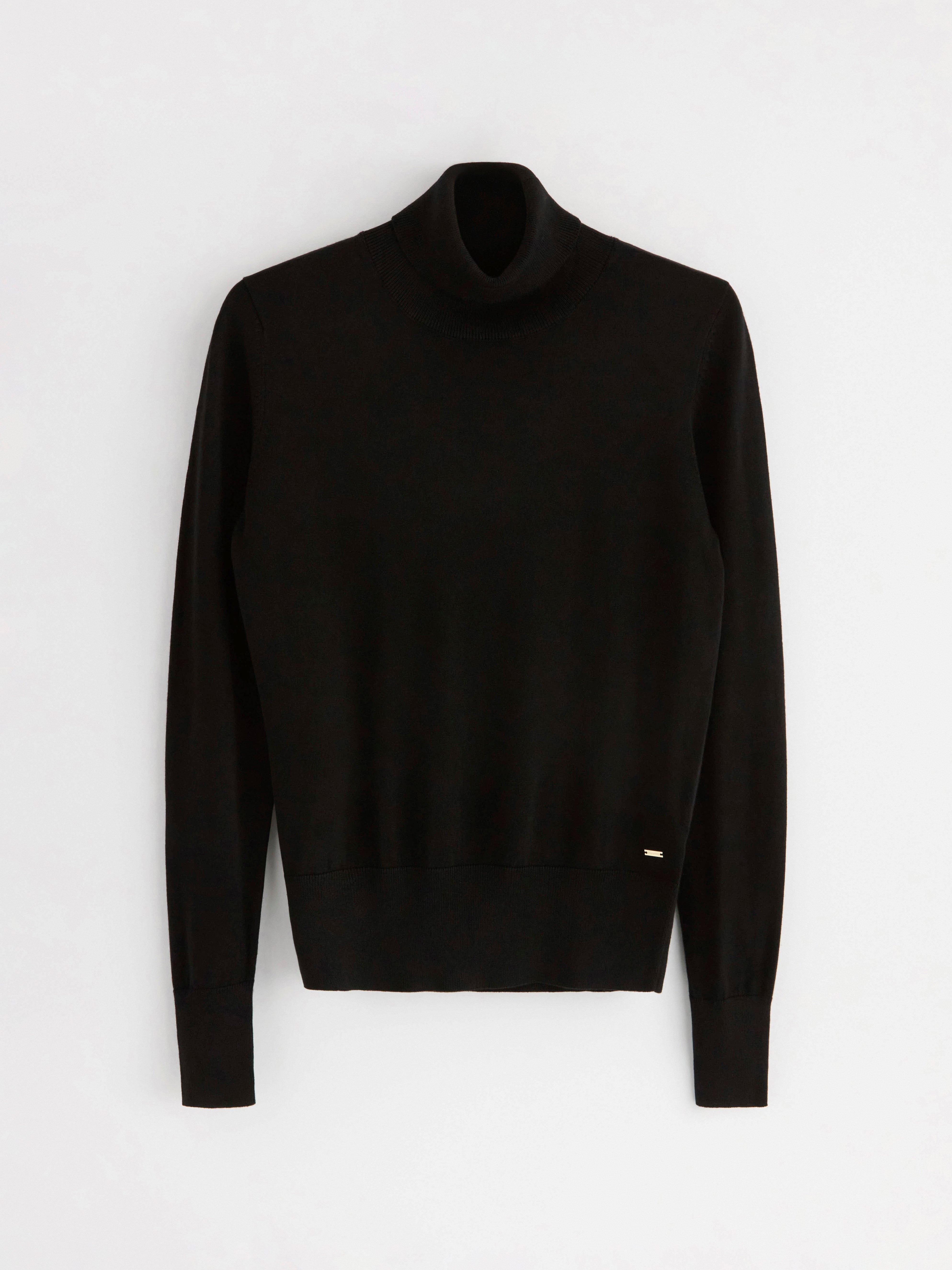 Turtle Neck Sweater - Womens Wear - Black