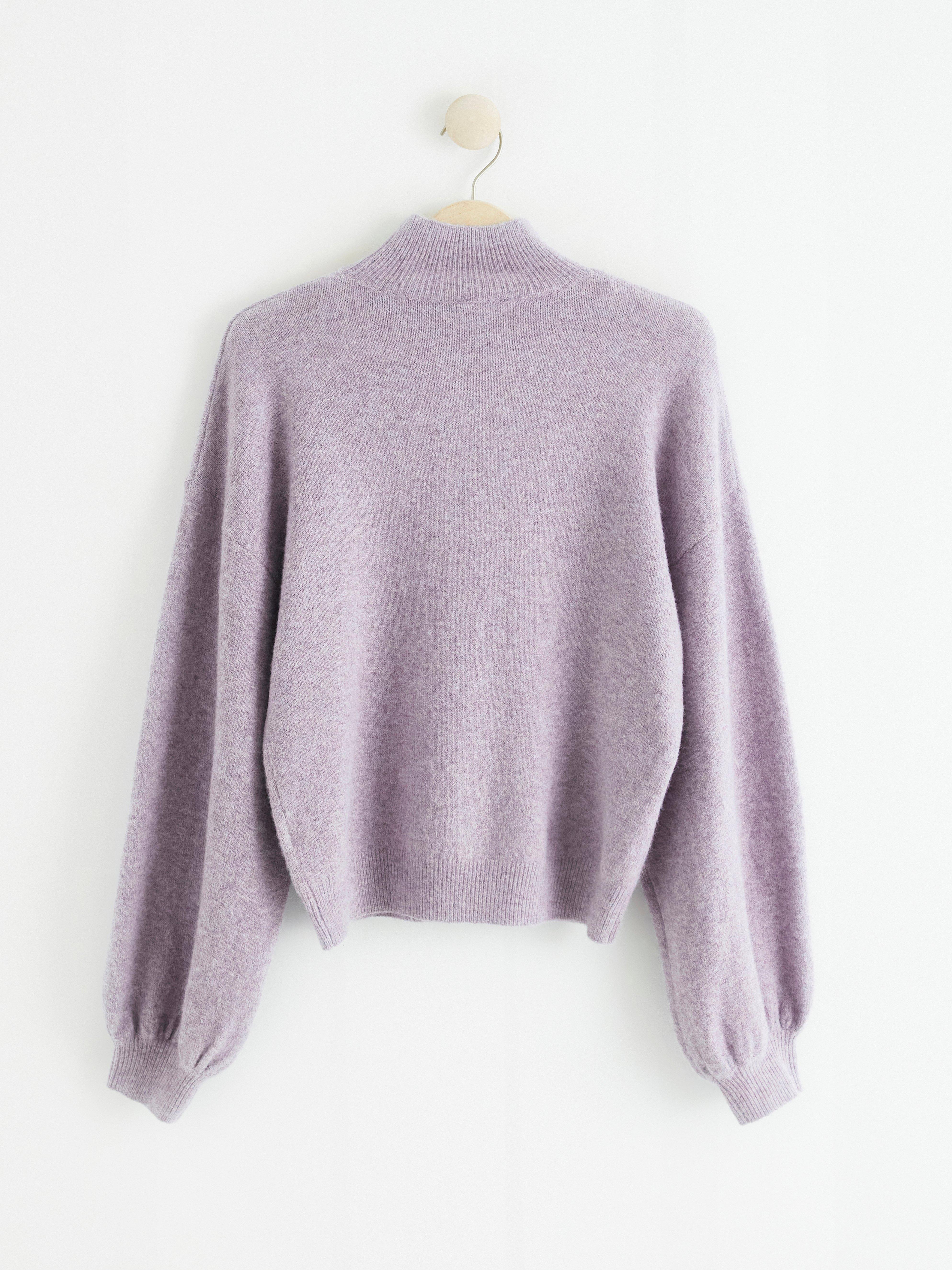 Turtle Neck Sweater - Womens Wear - Lilac